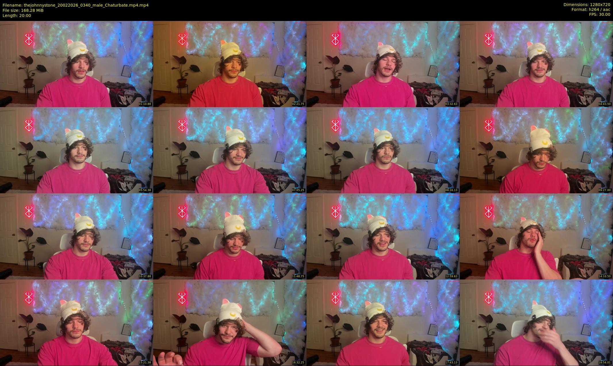 thejohnnystone — 20 minute Chaturbate male cam show recording, 720p, Feb 20, 2026