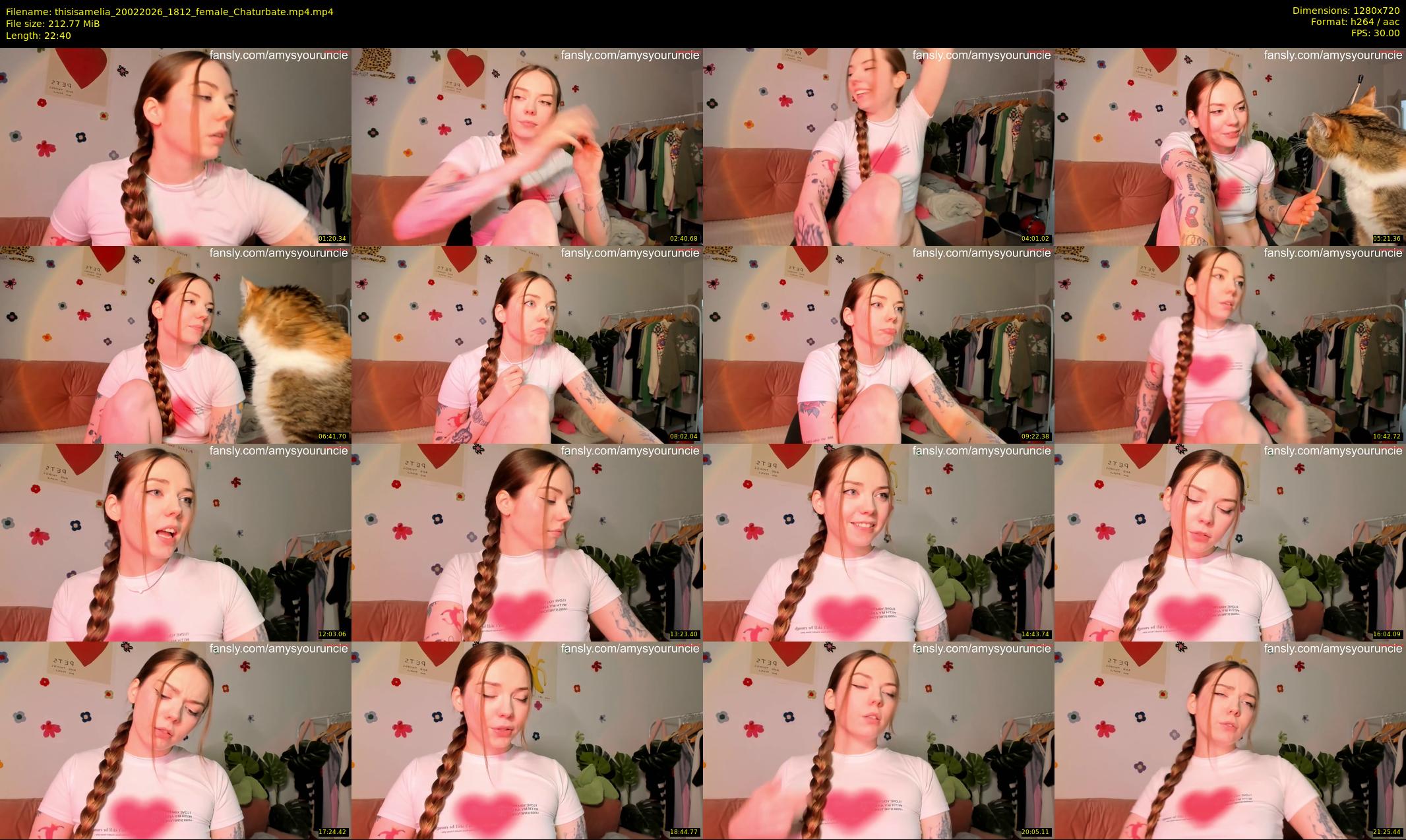 thisisamelia — 23 minute Chaturbate female cam show recording, 720p, Feb 20, 2026