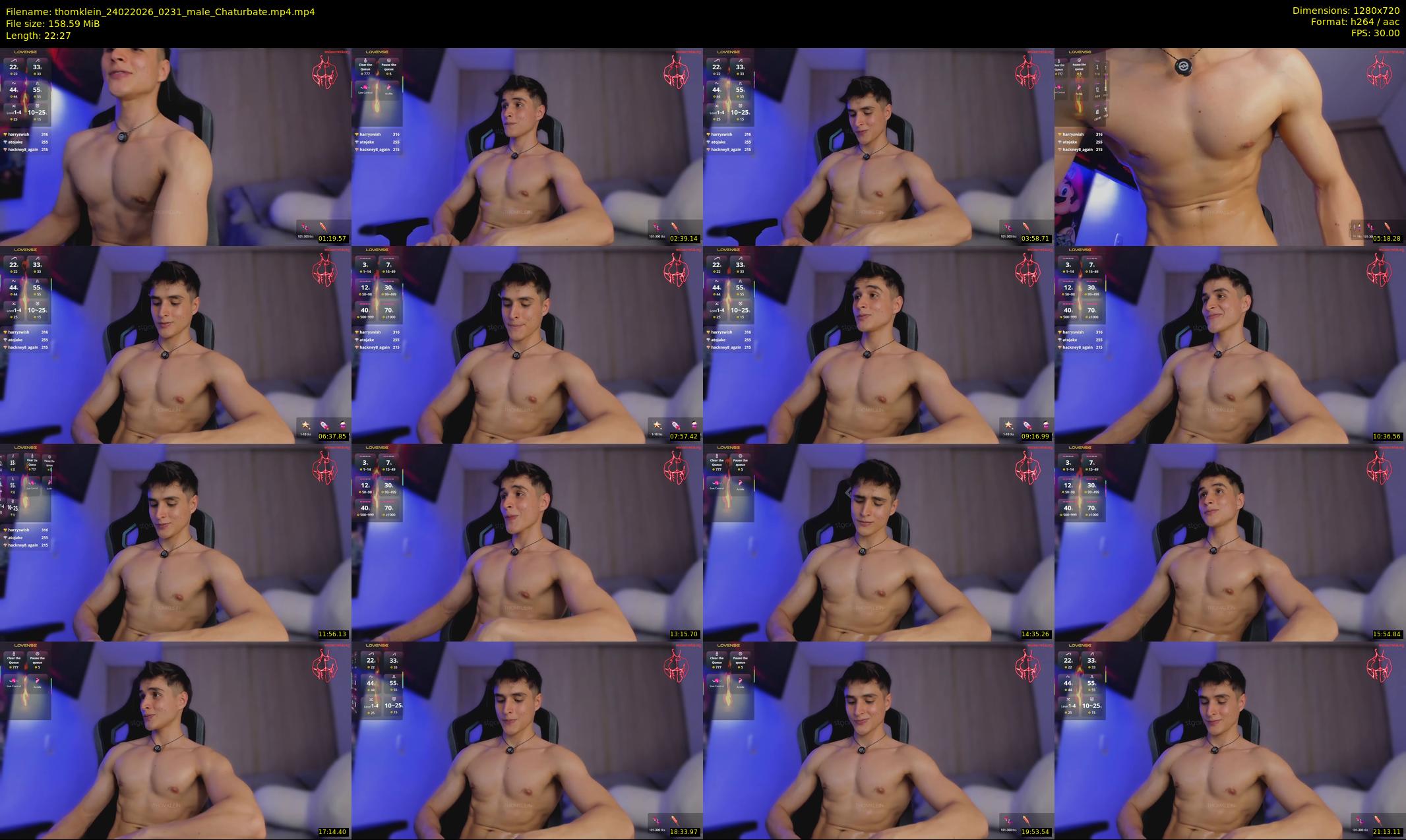 thomklein — 23 minute Chaturbate male cam show recording, 720p, Feb 24, 2026