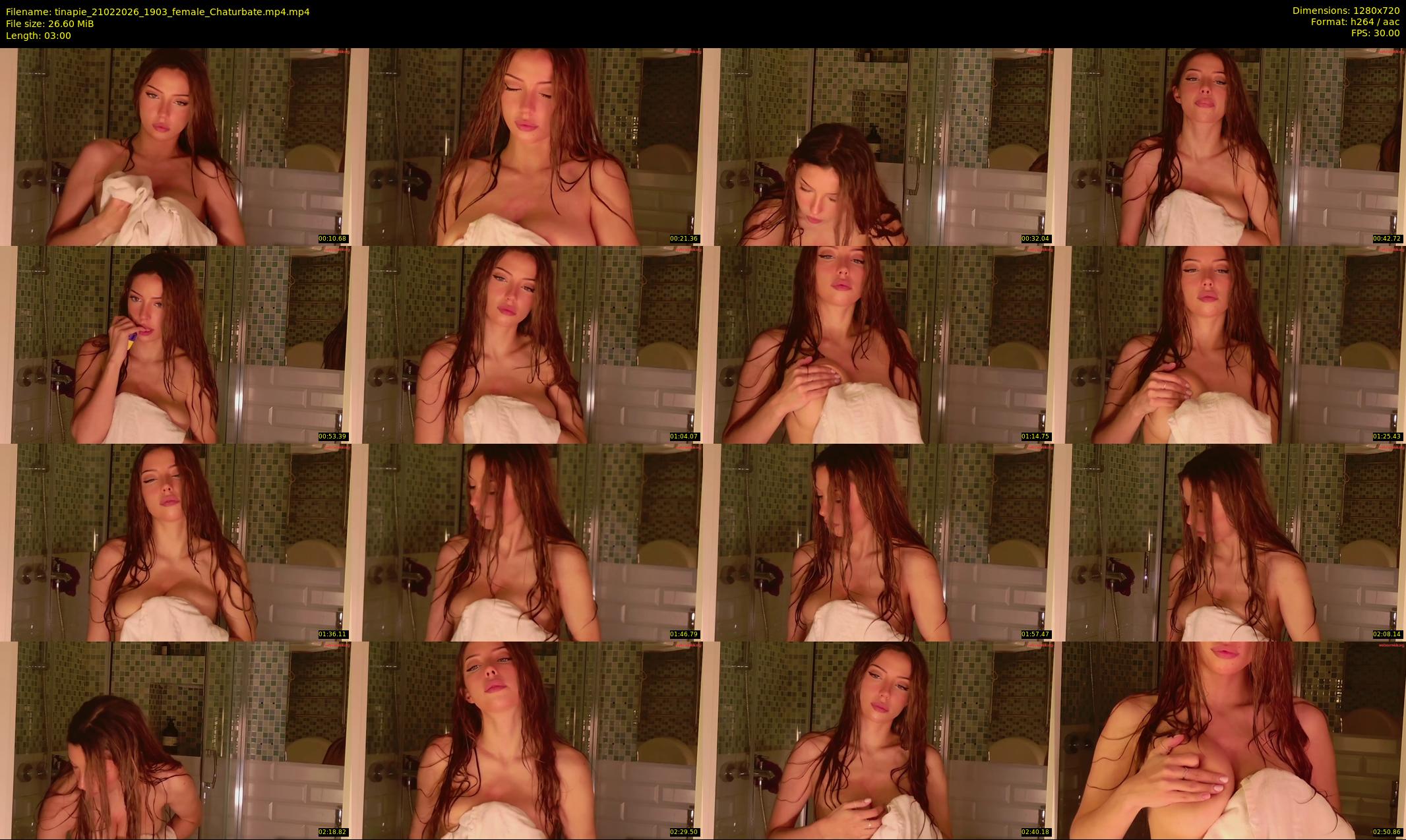 tinapie — 3 minute Chaturbate female cam show recording, 720p, Feb 21, 2026