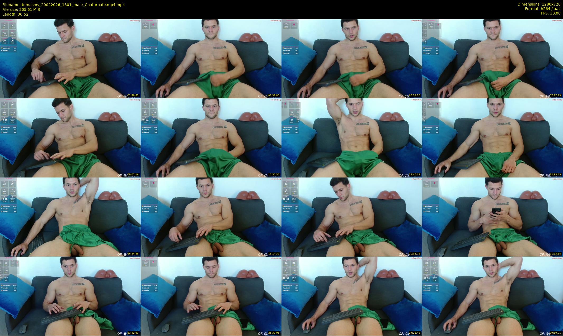 tomasmv — 31 minute Chaturbate male cam show recording, 720p, Feb 20, 2026