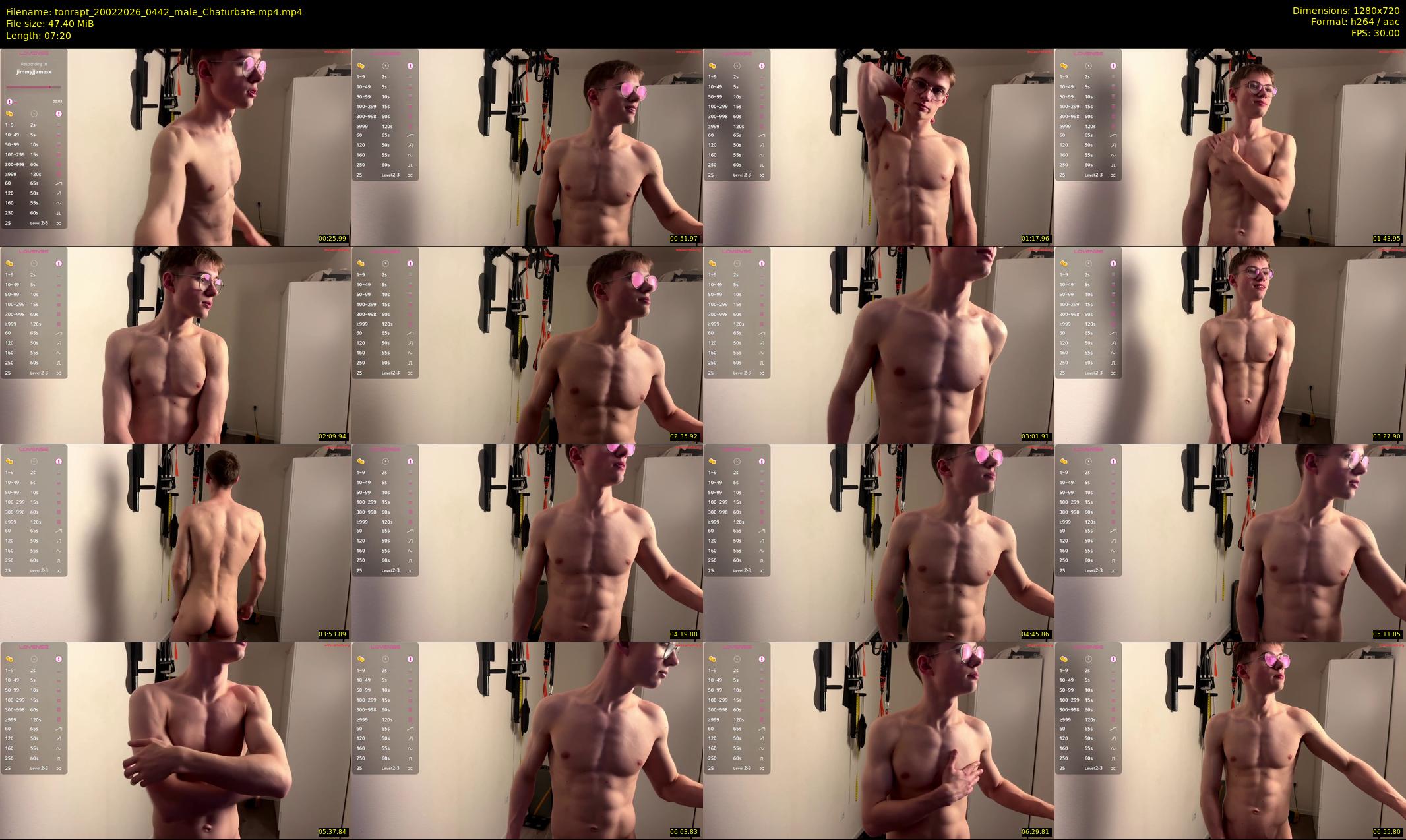 tonrapt — 8 minute Chaturbate male cam show recording, 720p, Feb 20, 2026