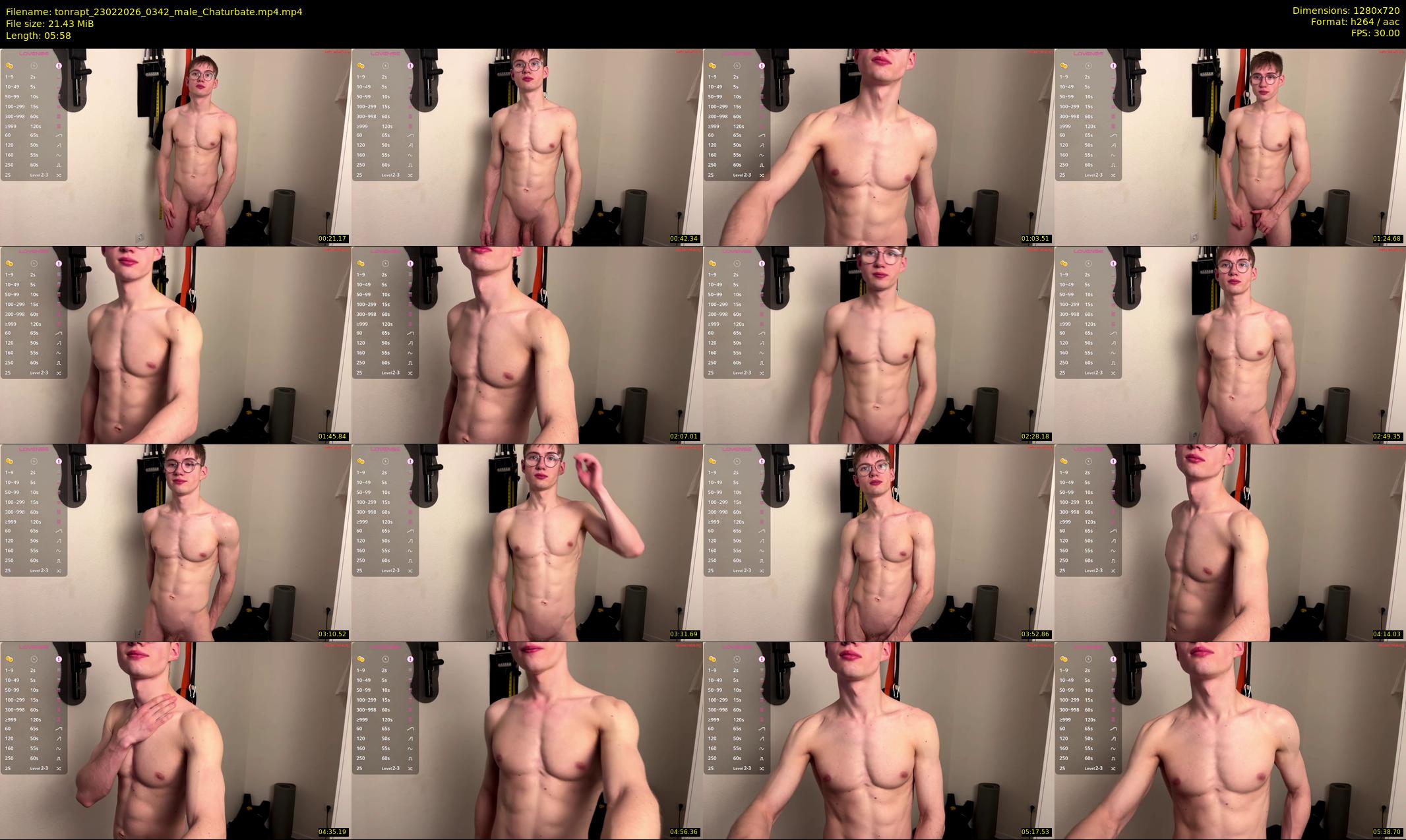 tonrapt — 6 minute Chaturbate male cam show recording, 720p, Feb 23, 2026