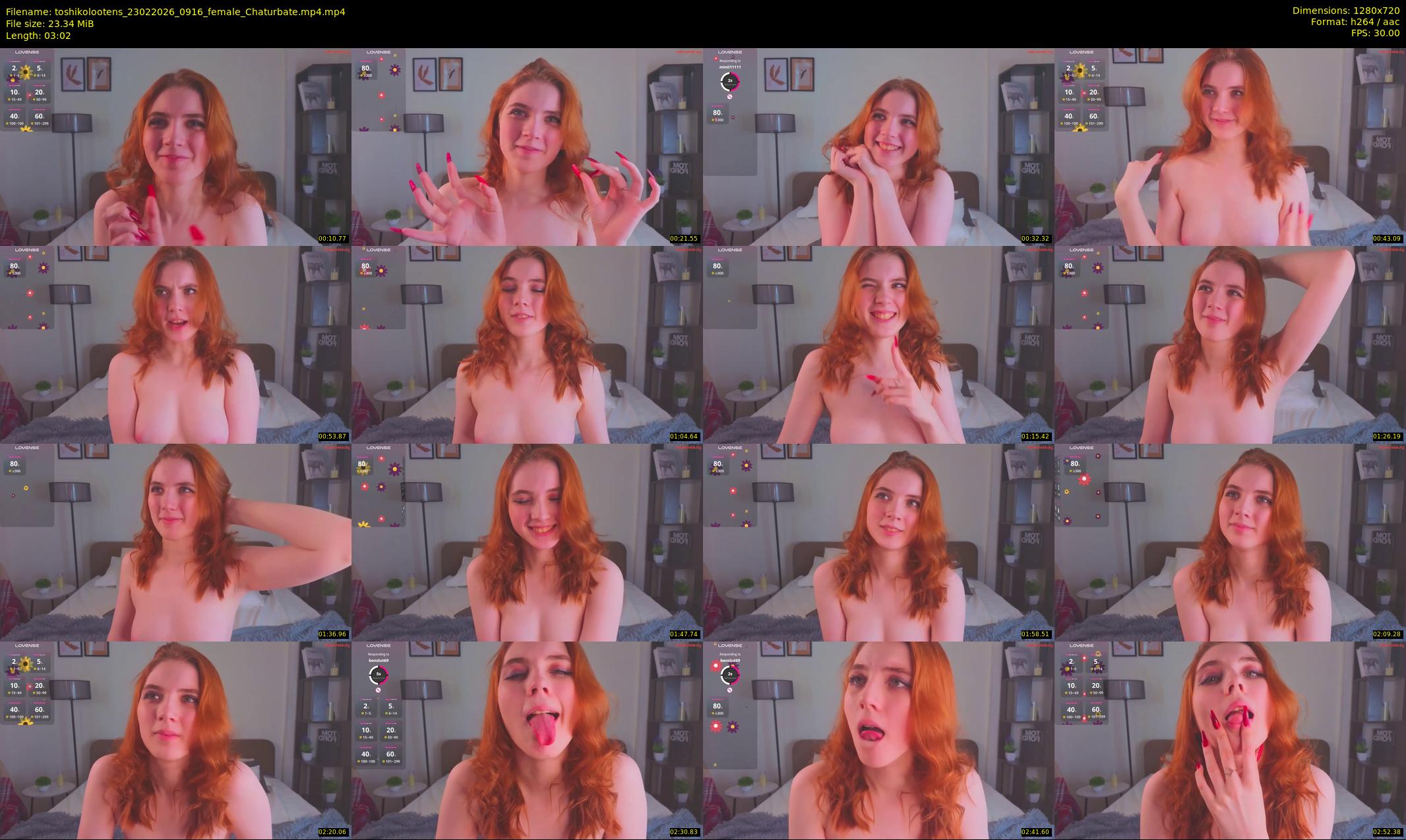 toshikolootens — 4 minute Chaturbate female cam show recording, 720p, Feb 23, 2026