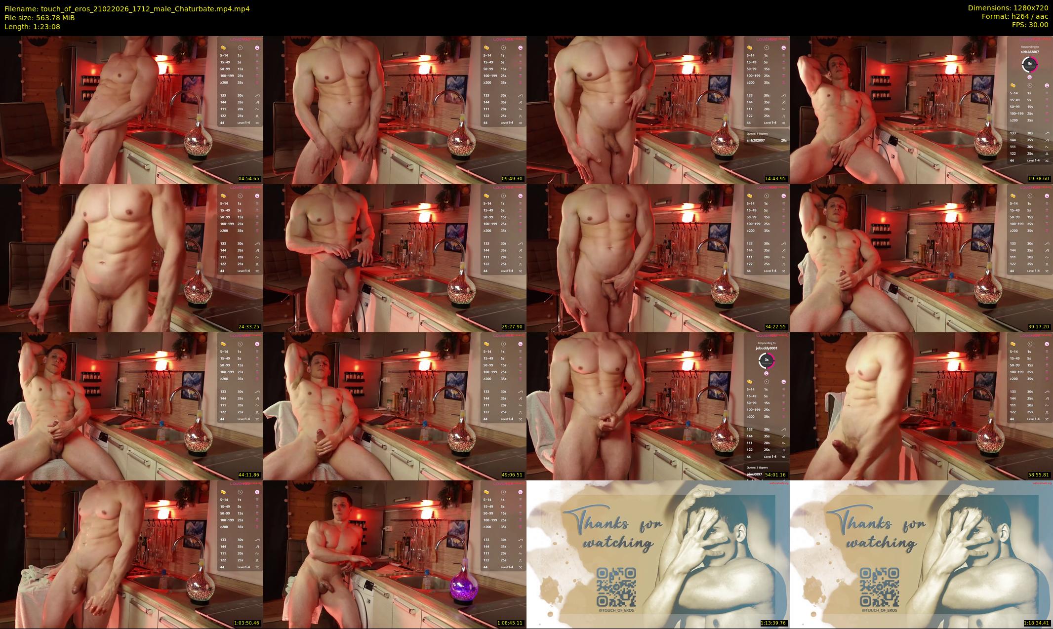 touch_of_eros — 84 minute Chaturbate male cam show recording, 720p, Feb 21, 2026