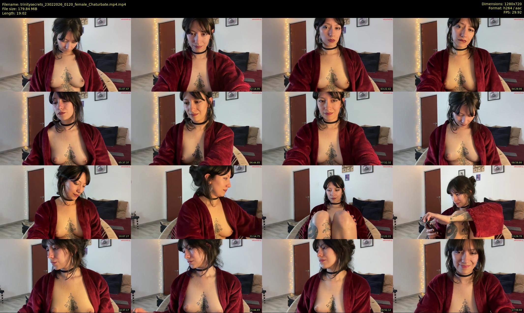 trinitysecrets — 20 minute Chaturbate female cam show recording, 720p, Feb 23, 2026