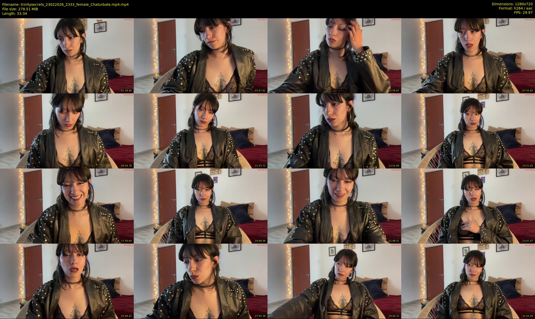 trinitysecrets — 34 minute Chaturbate female cam show recording, 720p, Feb 23, 2026