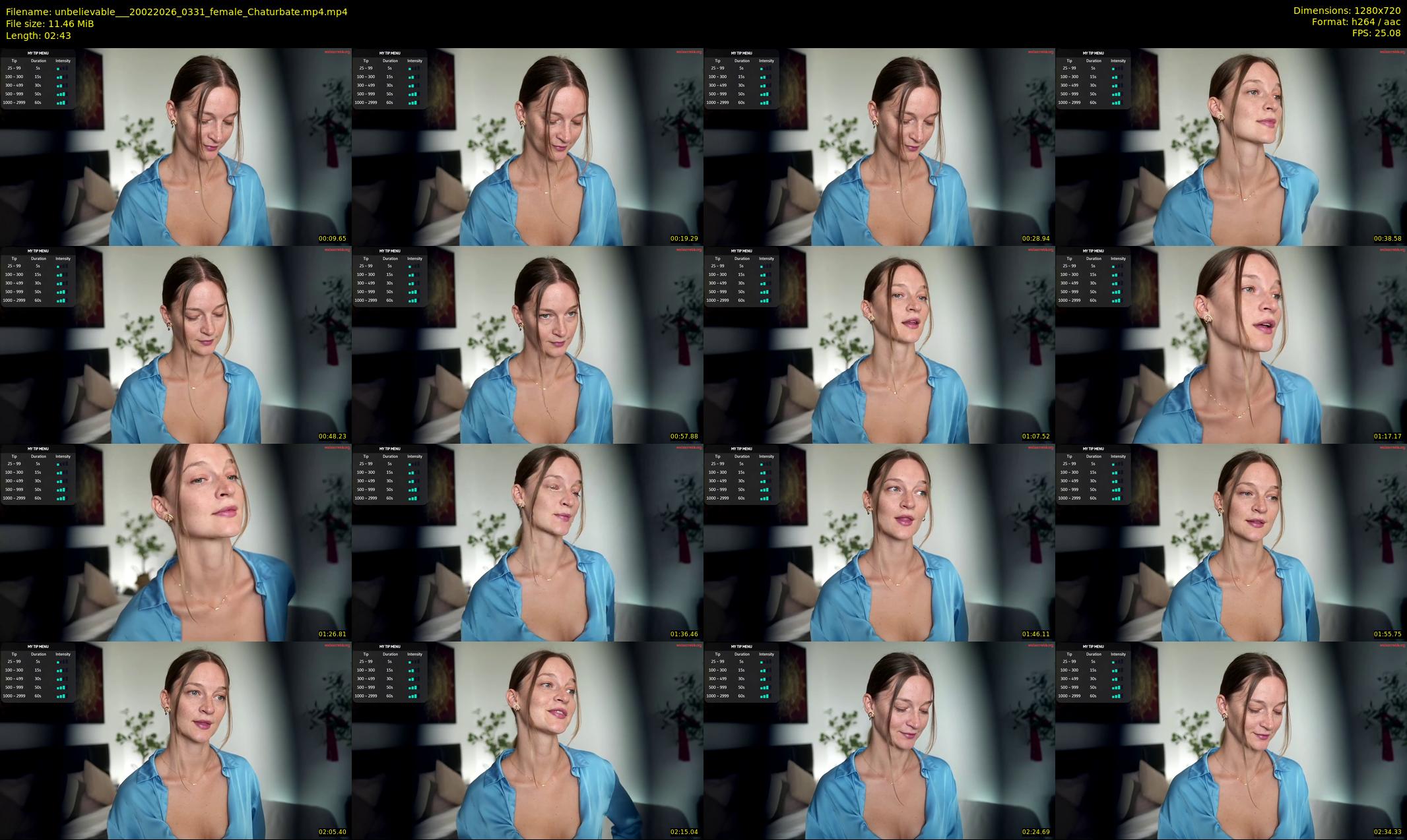 unbelievable__ — 3 minute Chaturbate female cam show recording, 720p, Feb 20, 2026