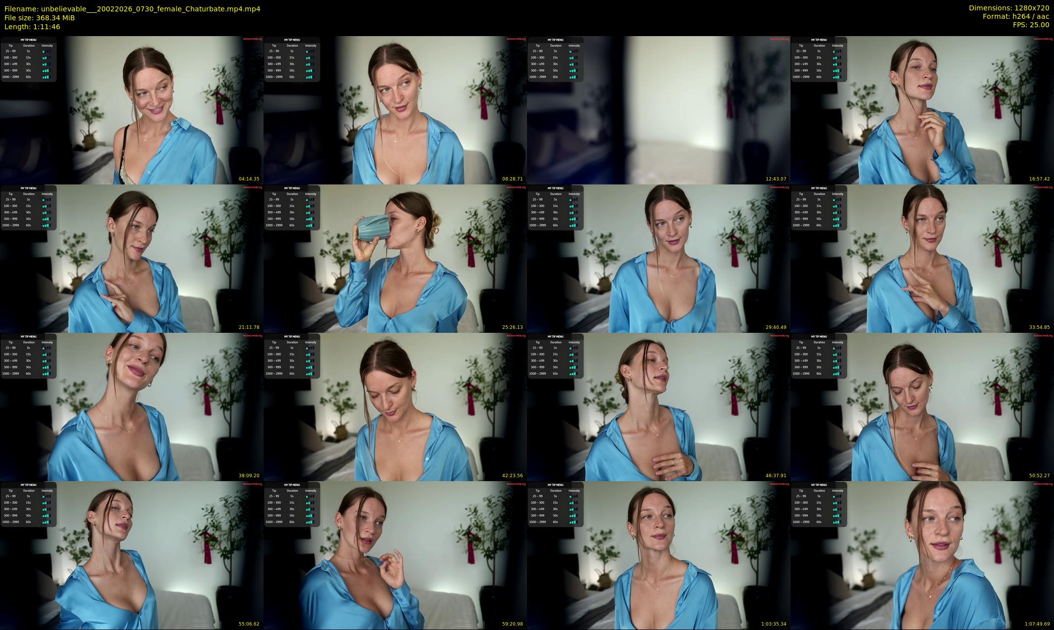 unbelievable__ — 72 minute Chaturbate female cam show recording, 720p, Feb 20, 2026