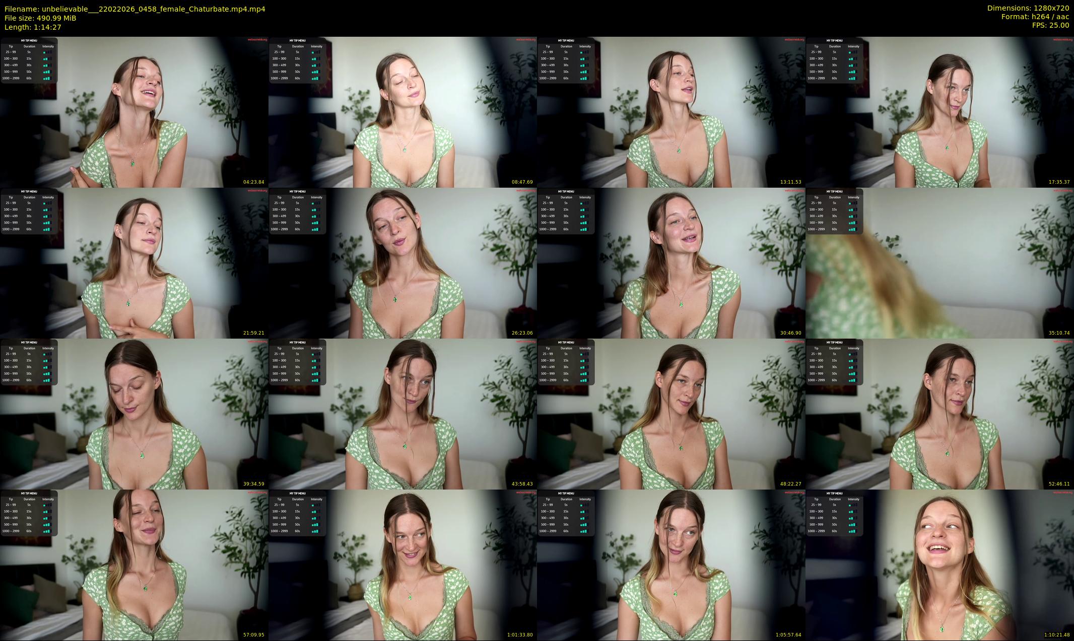 unbelievable__ — 75 minute Chaturbate female cam show recording, 720p, Feb 22, 2026
