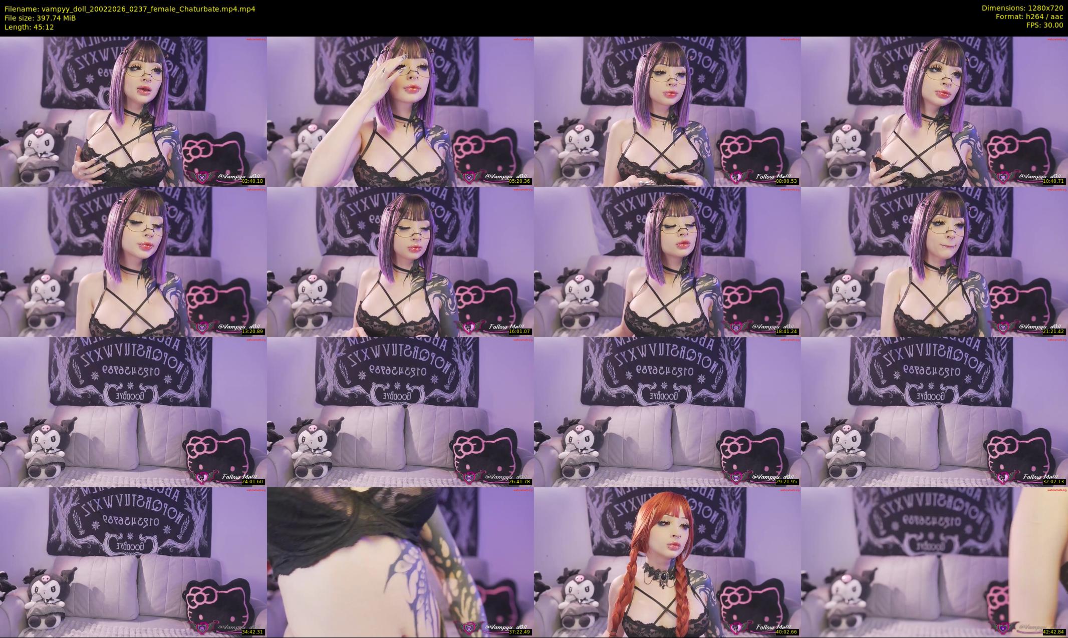 vampyy_doll — 46 minute Chaturbate female cam show recording, 720p, Feb 20, 2026