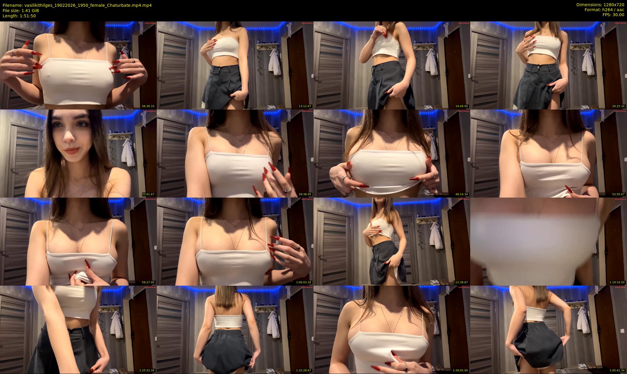 vasilikithilges — 112 minute Chaturbate female cam show recording, 720p, Feb 19, 2026