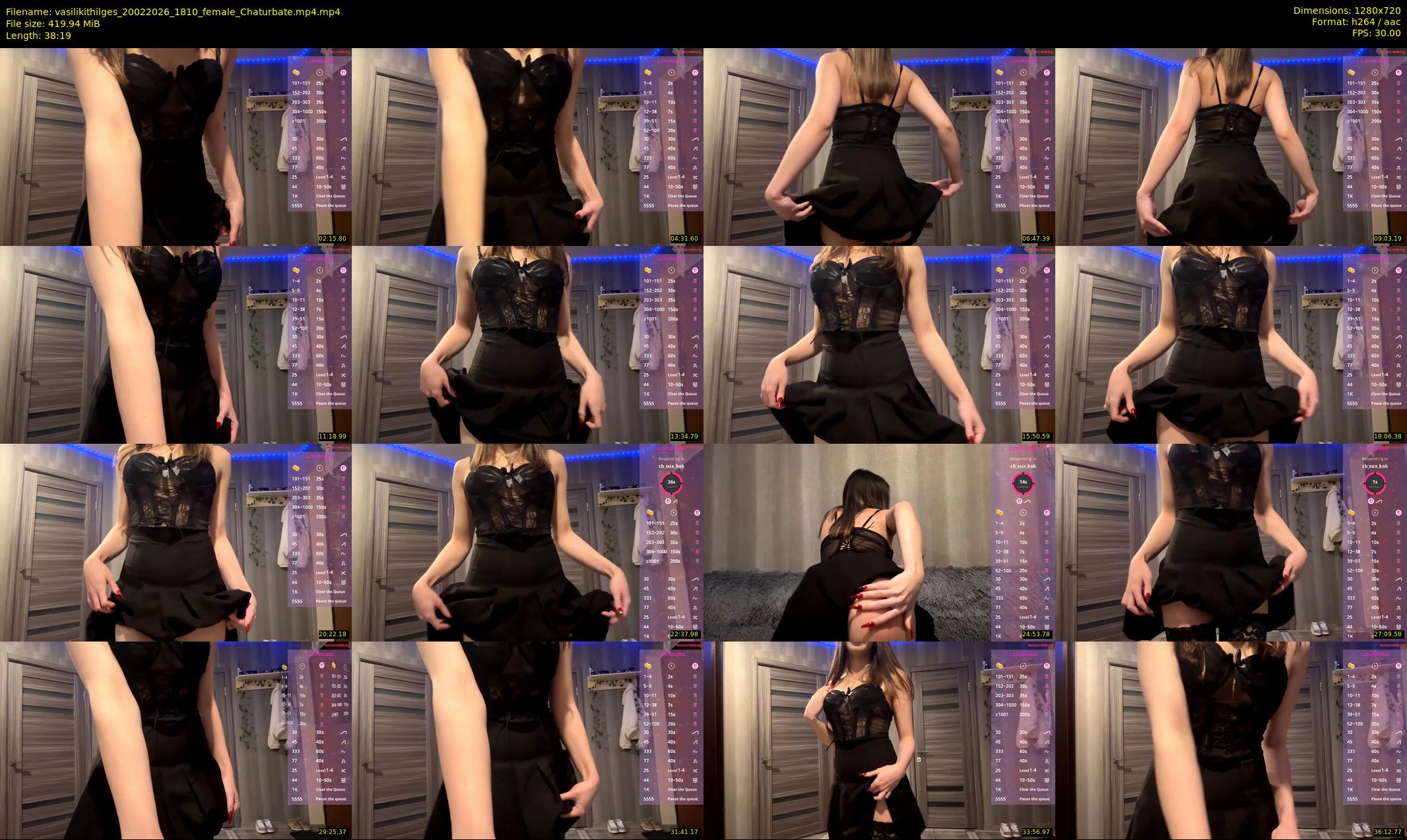 vasilikithilges — 39 minute Chaturbate female cam show recording, 720p, Feb 20, 2026