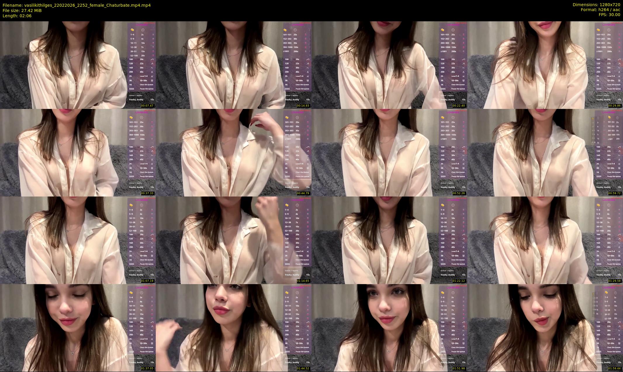 vasilikithilges — 3 minute Chaturbate female cam show recording, 720p, Feb 22, 2026
