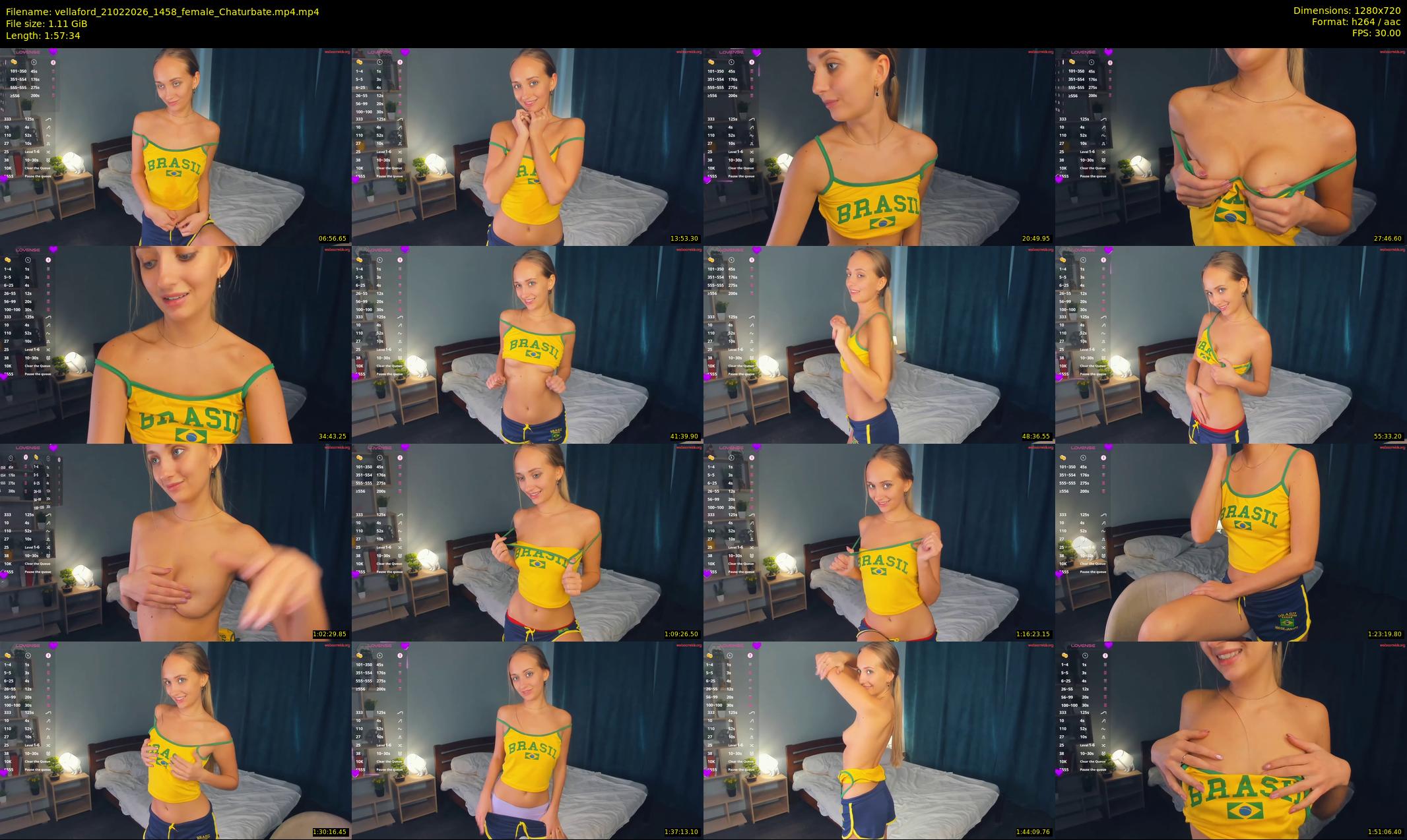 vellaford — 118 minute Chaturbate female cam show recording, 720p, Feb 21, 2026
