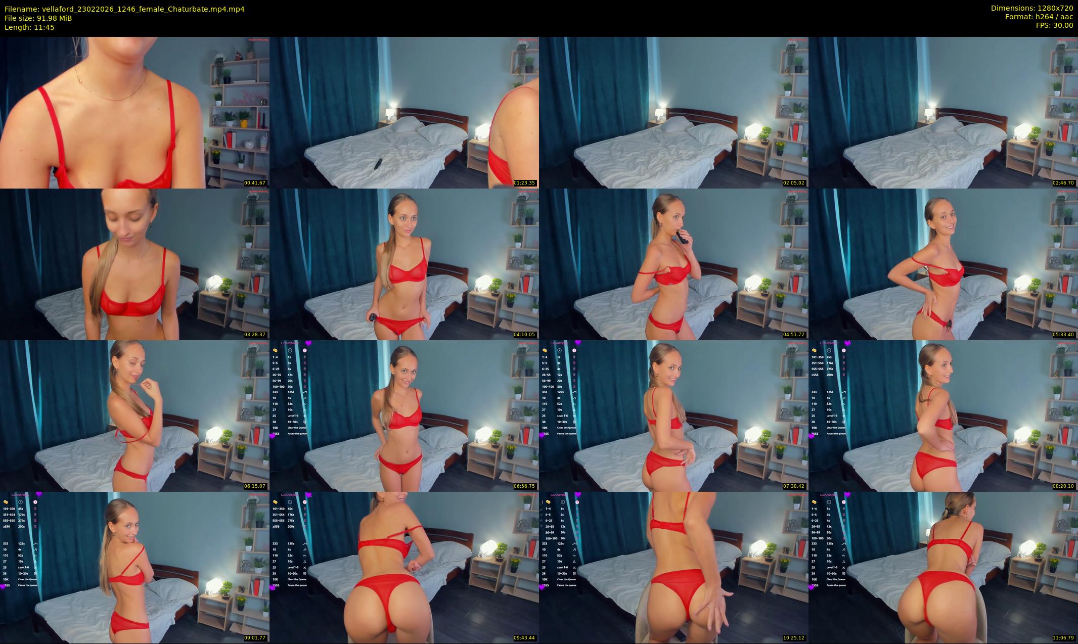 vellaford — 12 minute Chaturbate female cam show recording, 720p, Feb 23, 2026