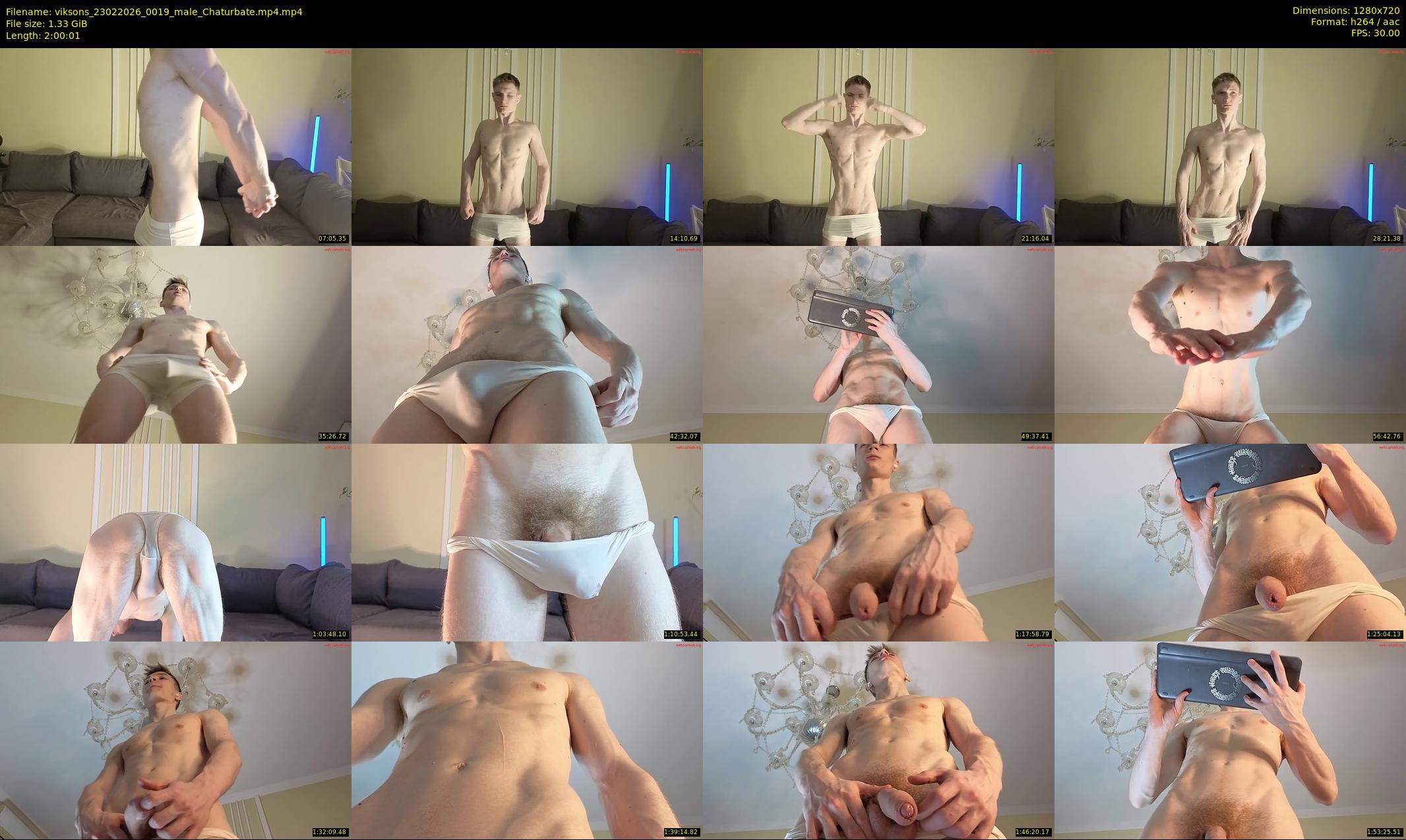 viksons — 121 minute Chaturbate male cam show recording, 720p, Feb 23, 2026