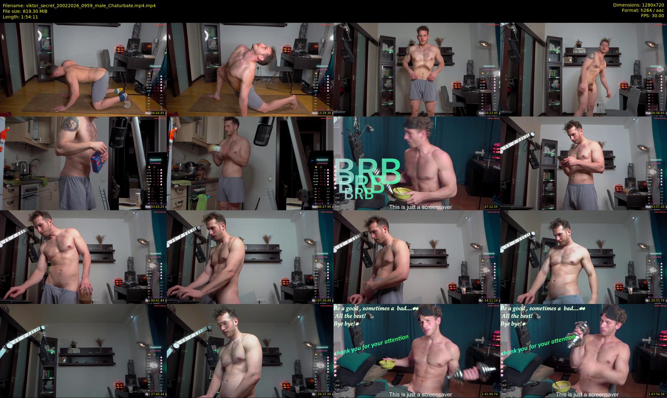 viktor_secret — 115 minute Chaturbate male cam show recording, 720p, Feb 20, 2026