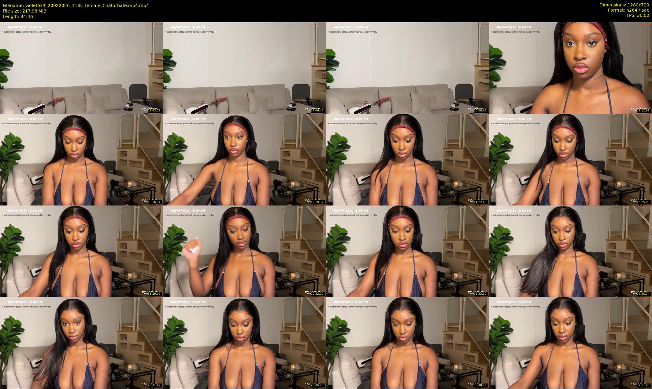 violet6xft — 35 minute Chaturbate female cam show recording, 720p, Feb 20, 2026