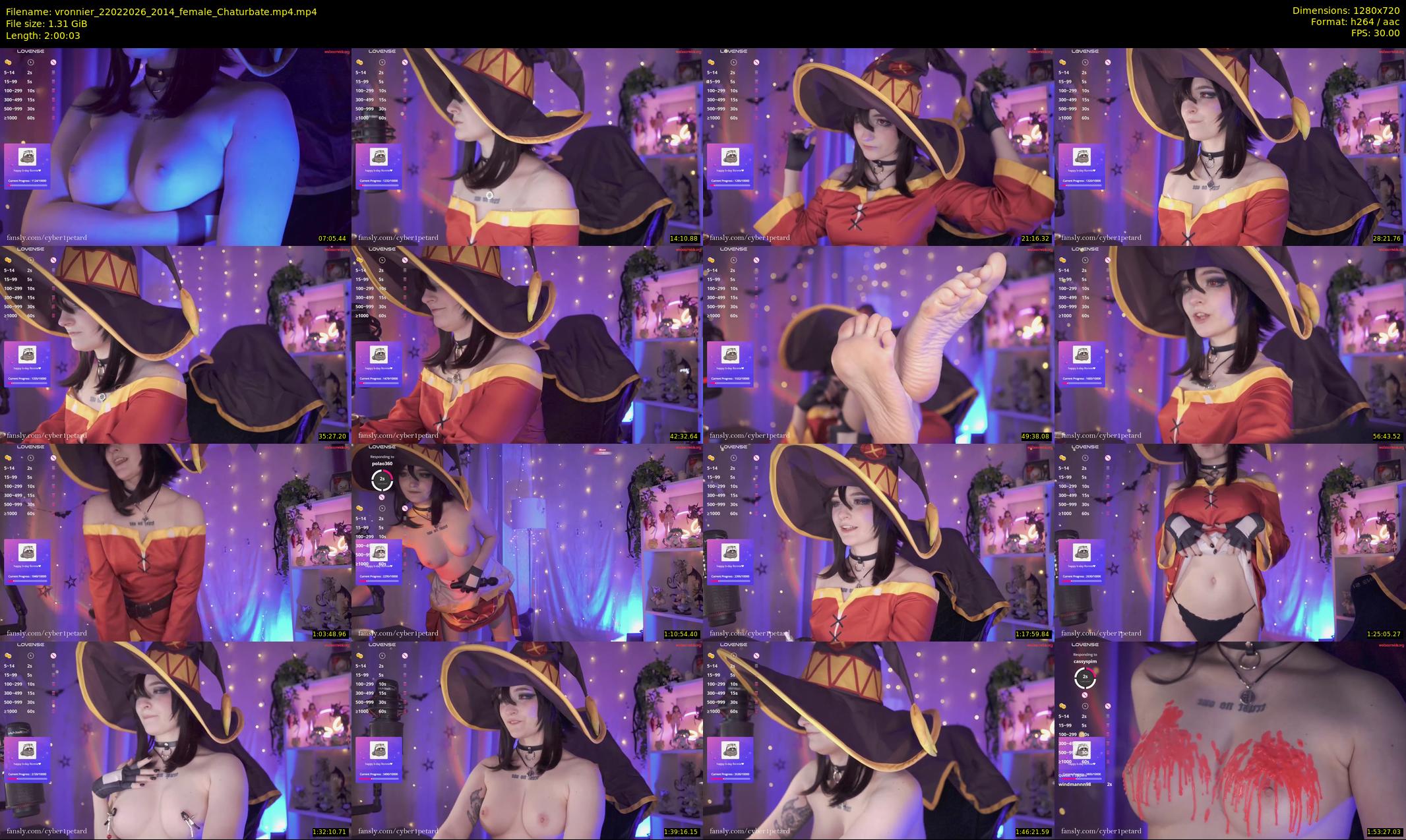 vronnier — 121 minute Chaturbate female cam show recording, 720p, Feb 22, 2026