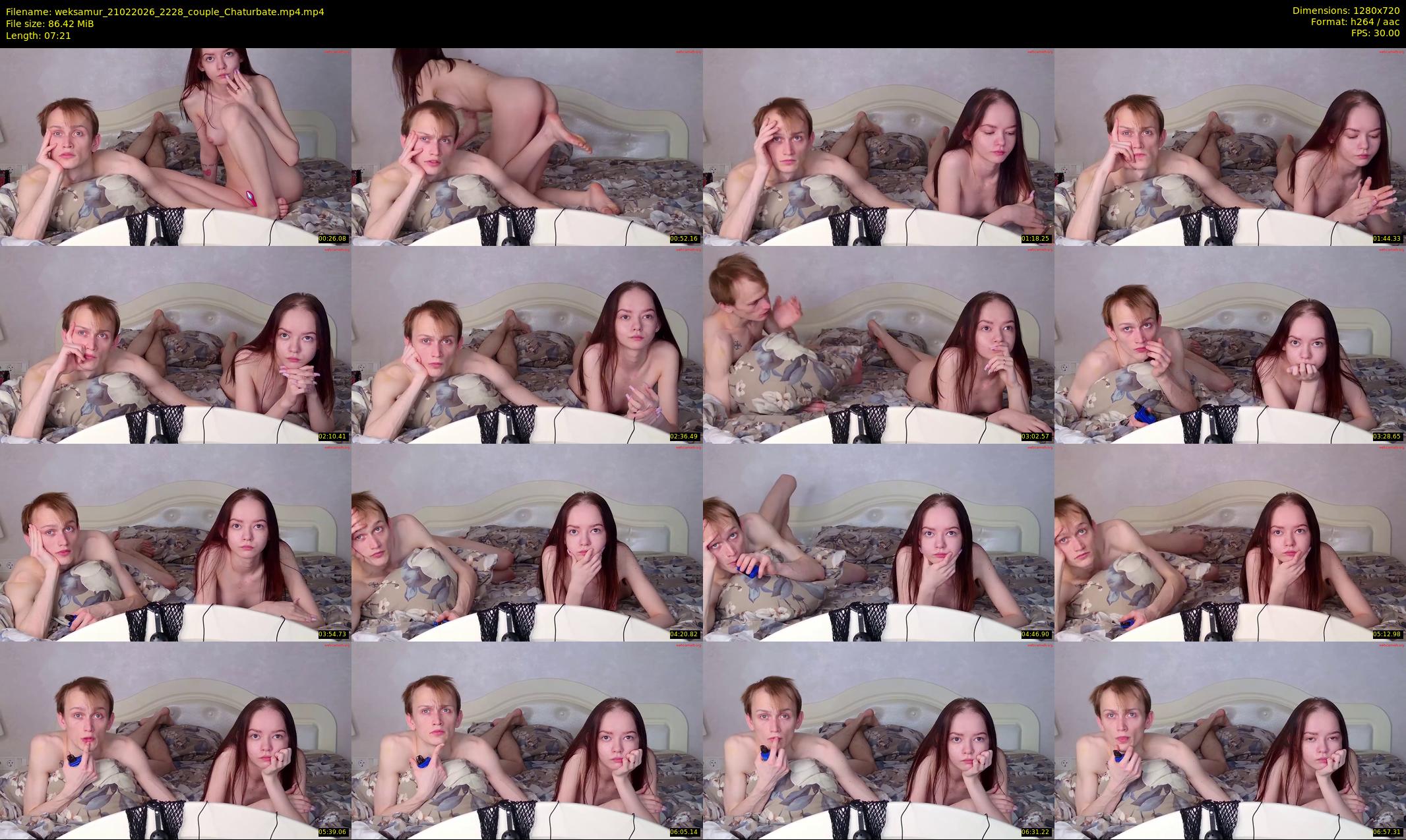 weksamur — 8 minute Chaturbate female cam show recording, 720p, Feb 21, 2026