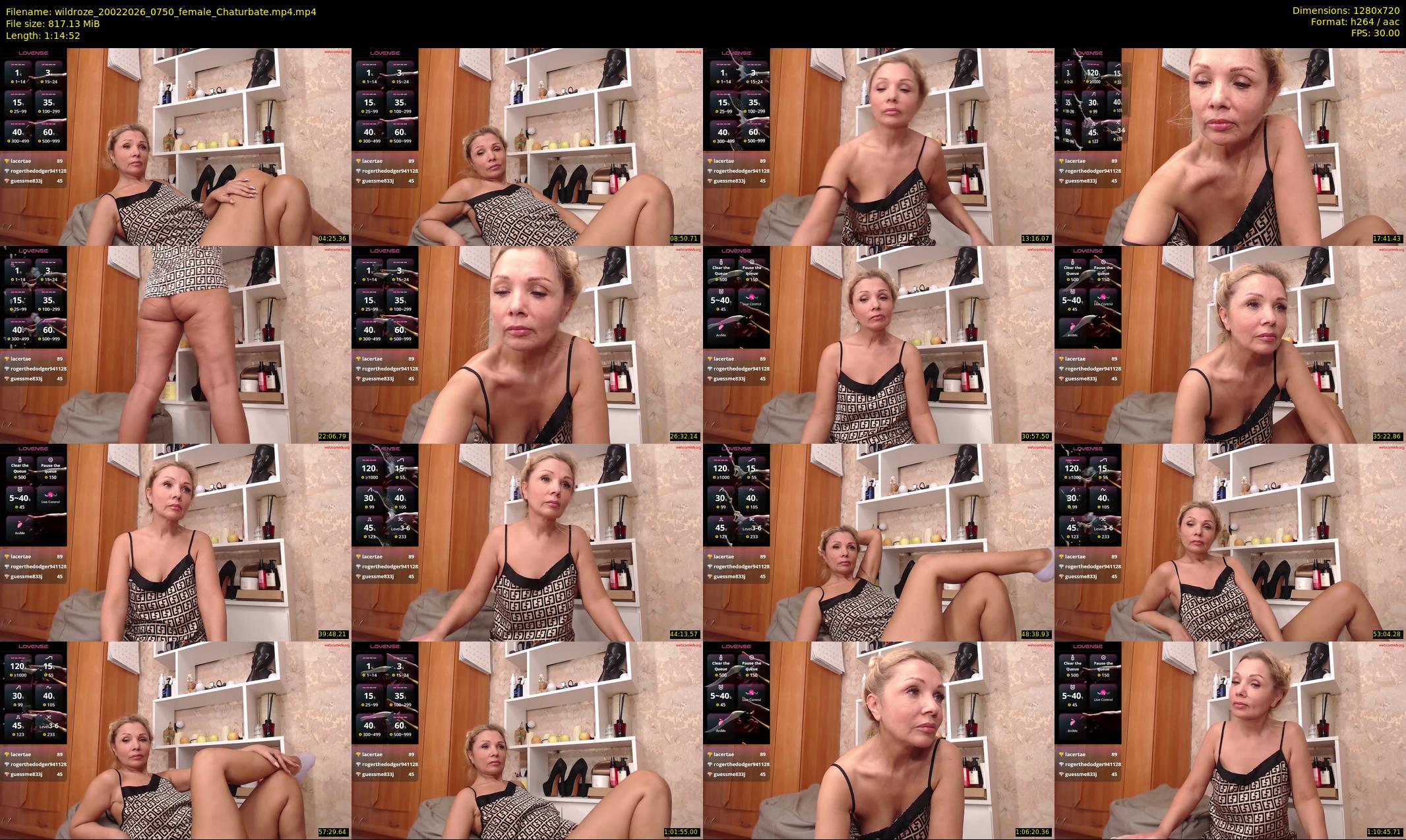wildroze — 75 minute Chaturbate female cam show recording, 720p, Feb 20, 2026