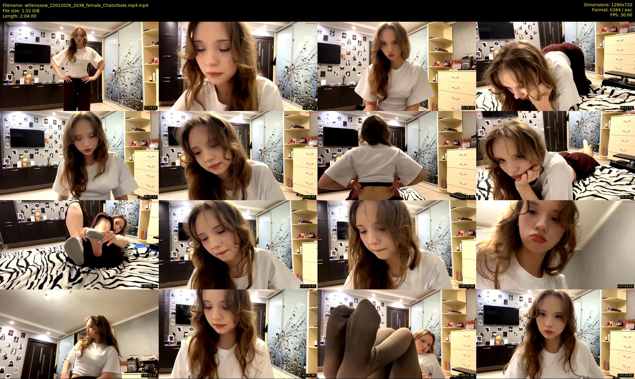 willenasow — 124 minute Chaturbate female cam show recording, 720p, Feb 22, 2026