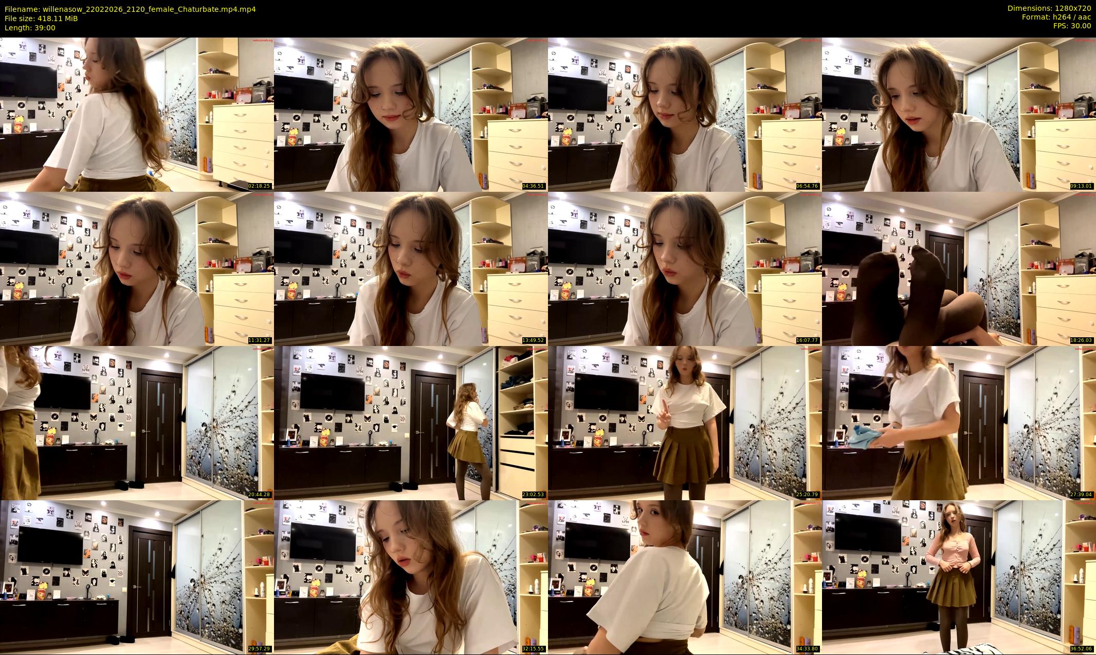 willenasow — 39 minute Chaturbate female cam show recording, 720p, Feb 22, 2026