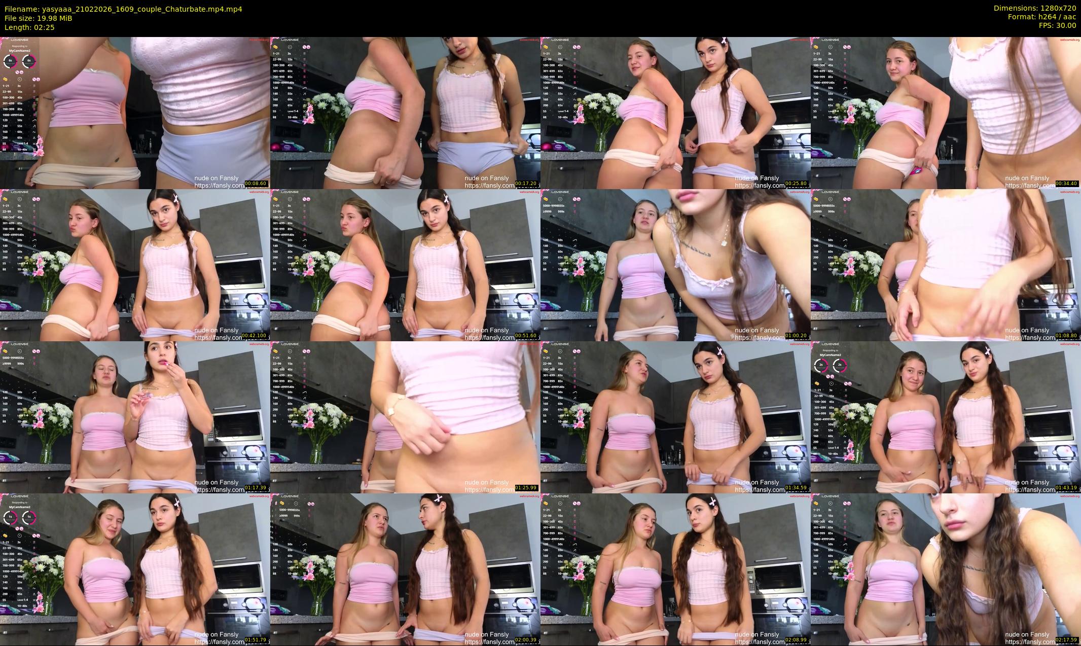 yasyaaa — 3 minute Chaturbate female cam show recording, 720p, Feb 21, 2026