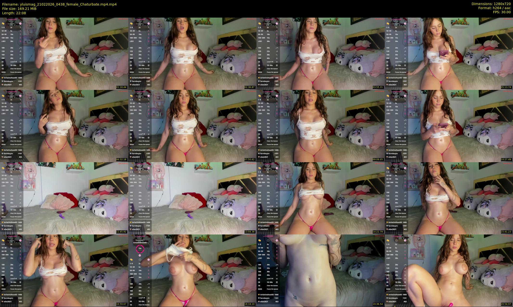 yluismag — 23 minute Chaturbate female cam show recording, 720p, Feb 21, 2026