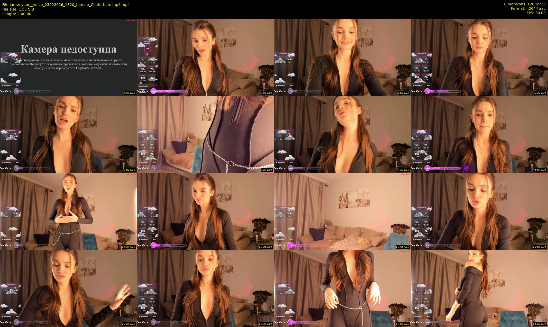 your__voice — 120 minute Chaturbate female cam show recording, 720p, Feb 23, 2026