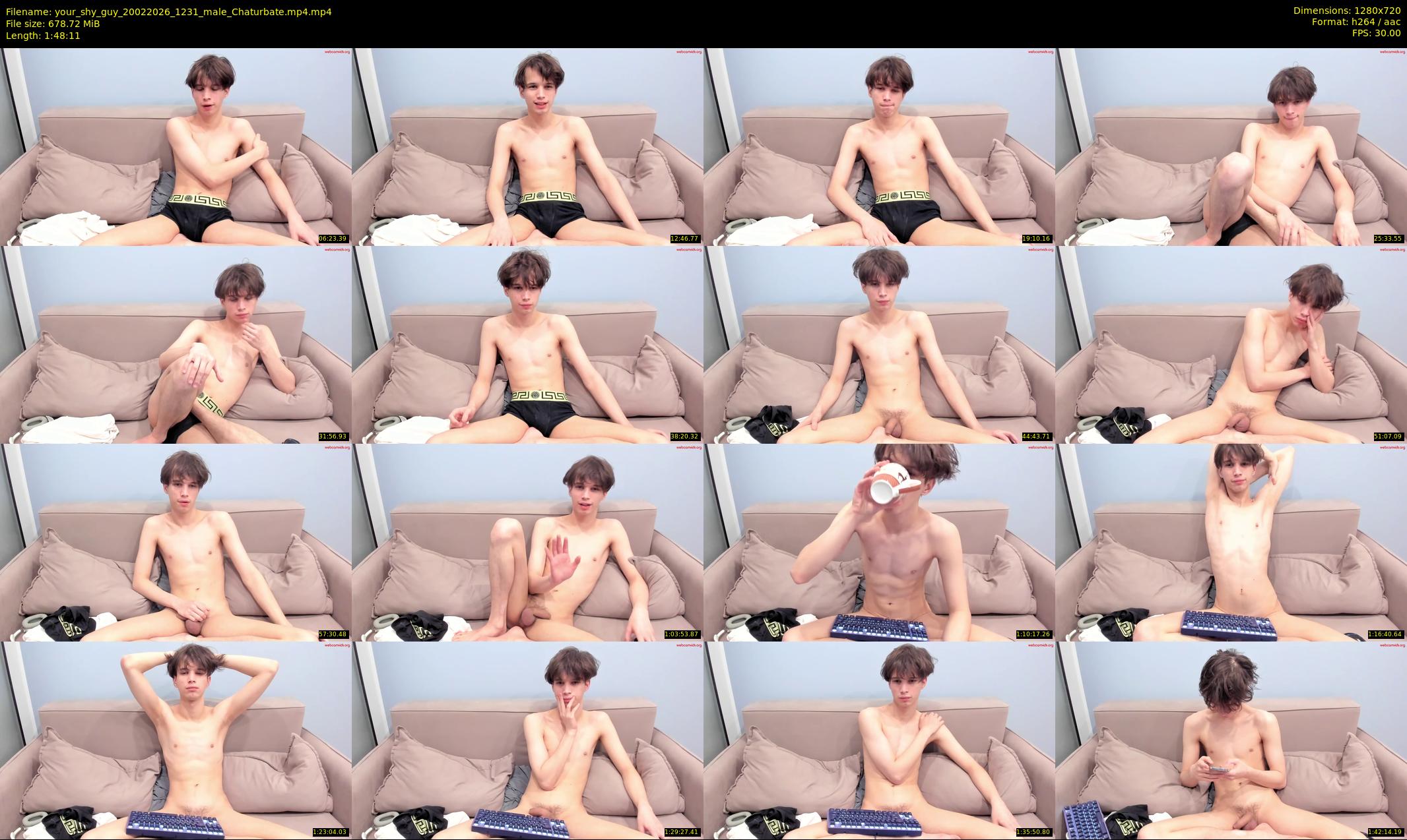 your_shy_guy — 109 minute Chaturbate male cam show recording, 720p, Feb 20, 2026