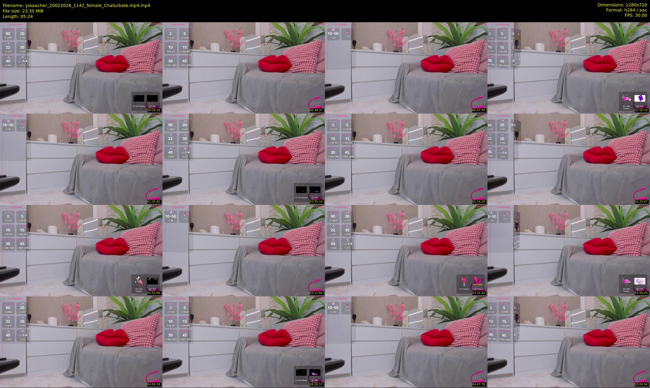 yssaacher — 6 minute Chaturbate female cam show recording, 720p, Feb 20, 2026