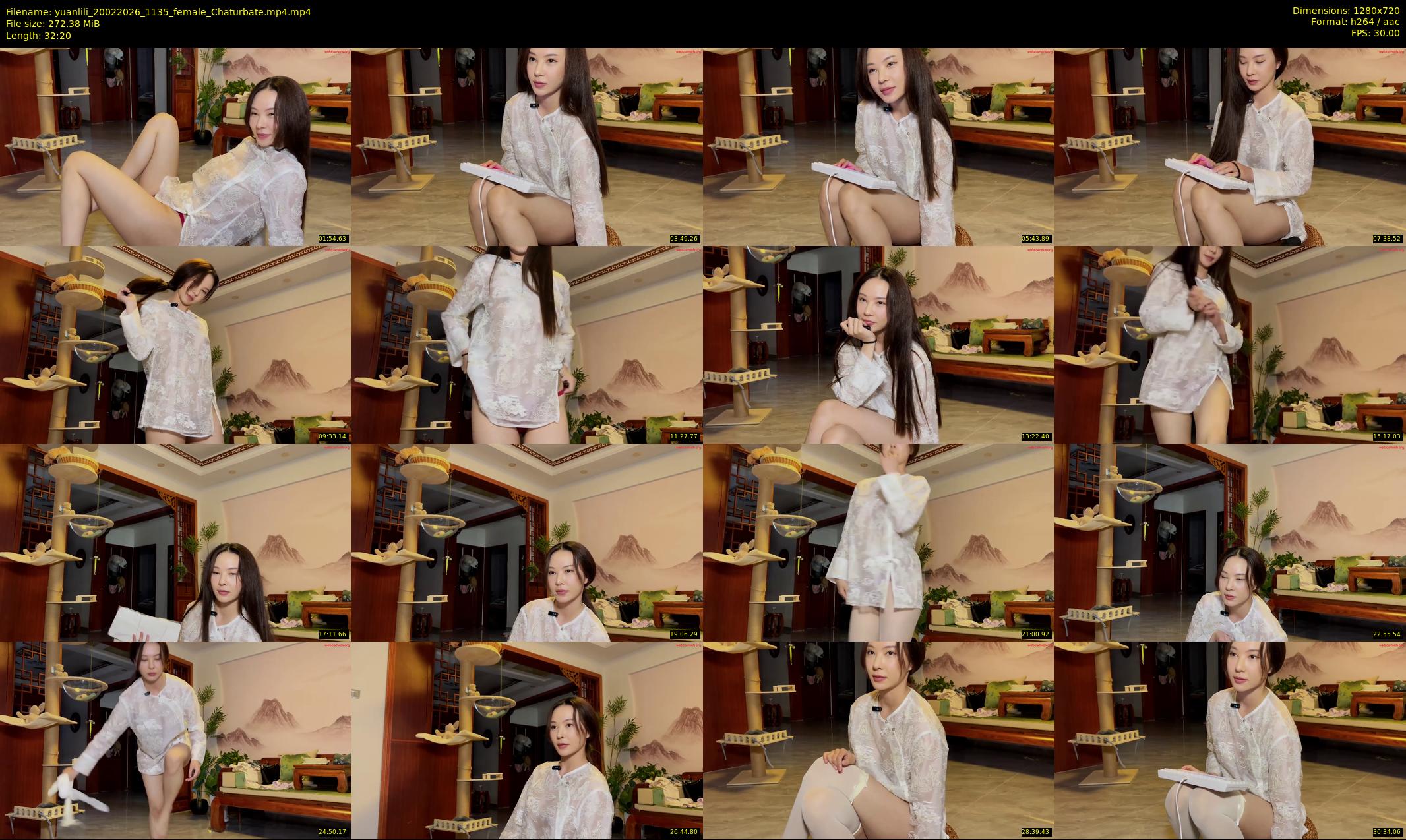 yuanlili — 33 minute Chaturbate female cam show recording, 720p, Feb 20, 2026