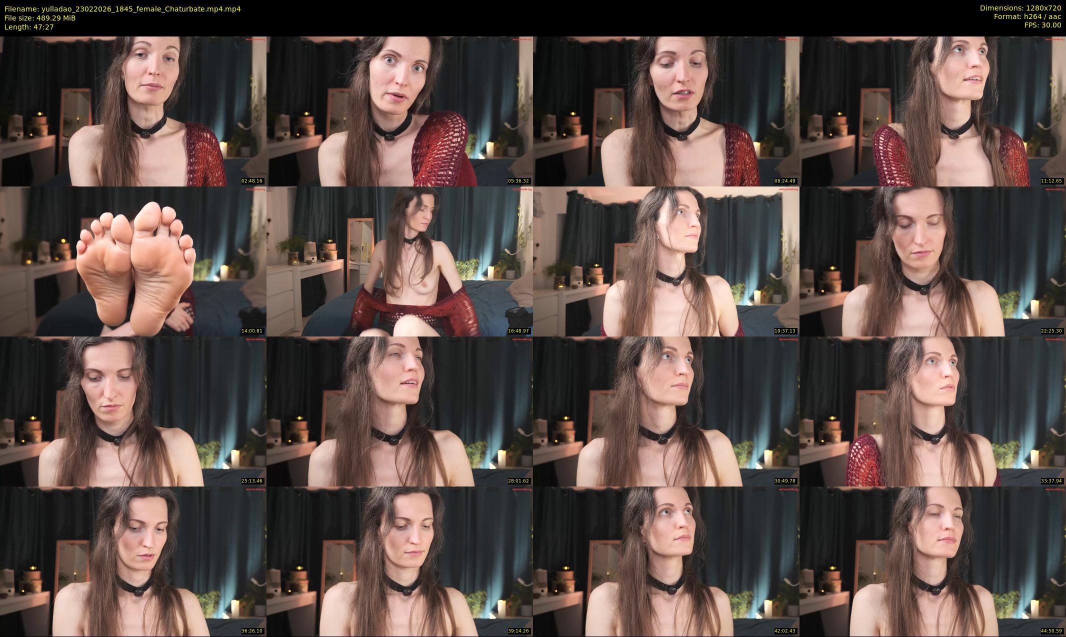 yulladao — 48 minute Chaturbate female cam show recording, 720p, Feb 23, 2026