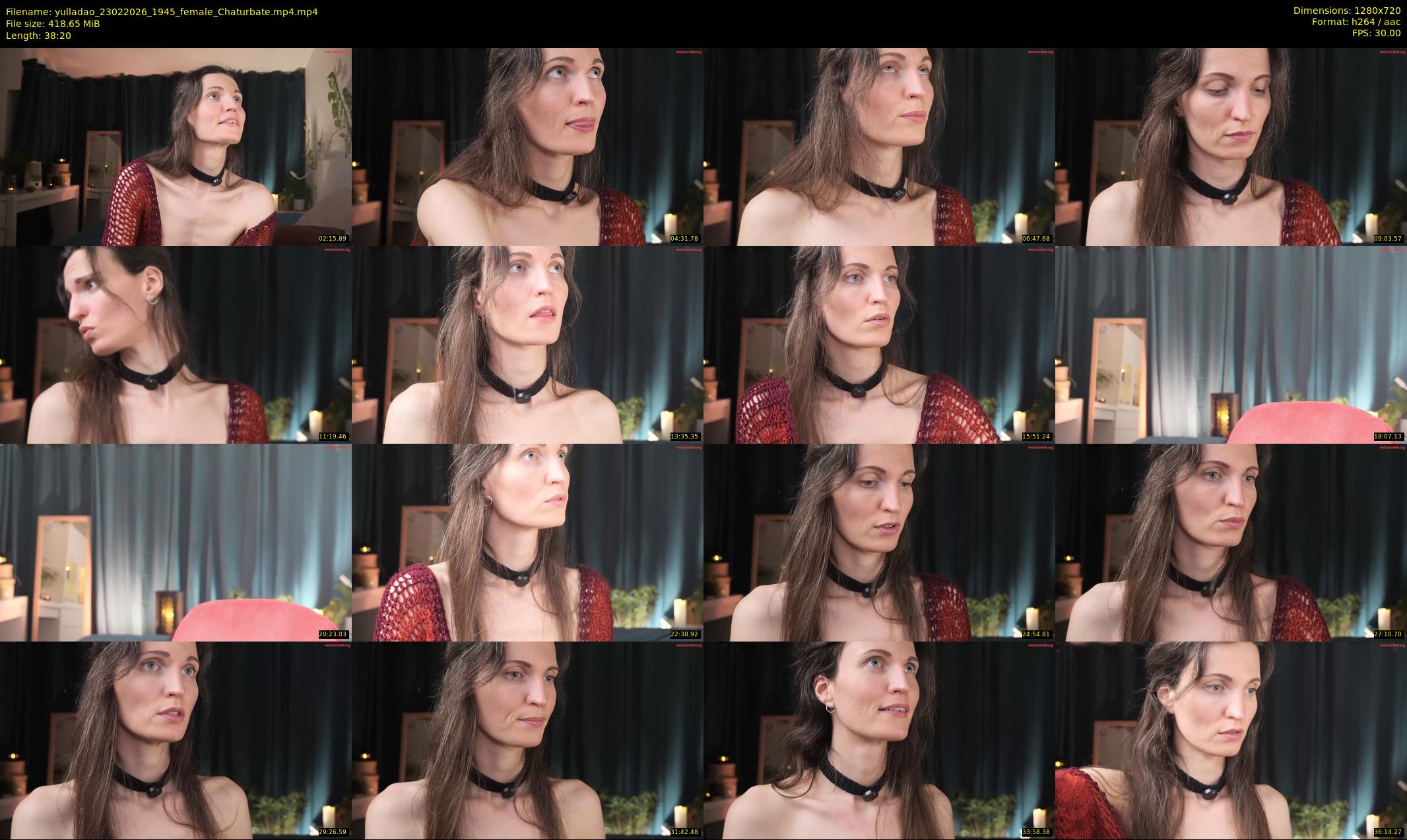 yulladao — 39 minute Chaturbate female cam show recording, 720p, Feb 23, 2026