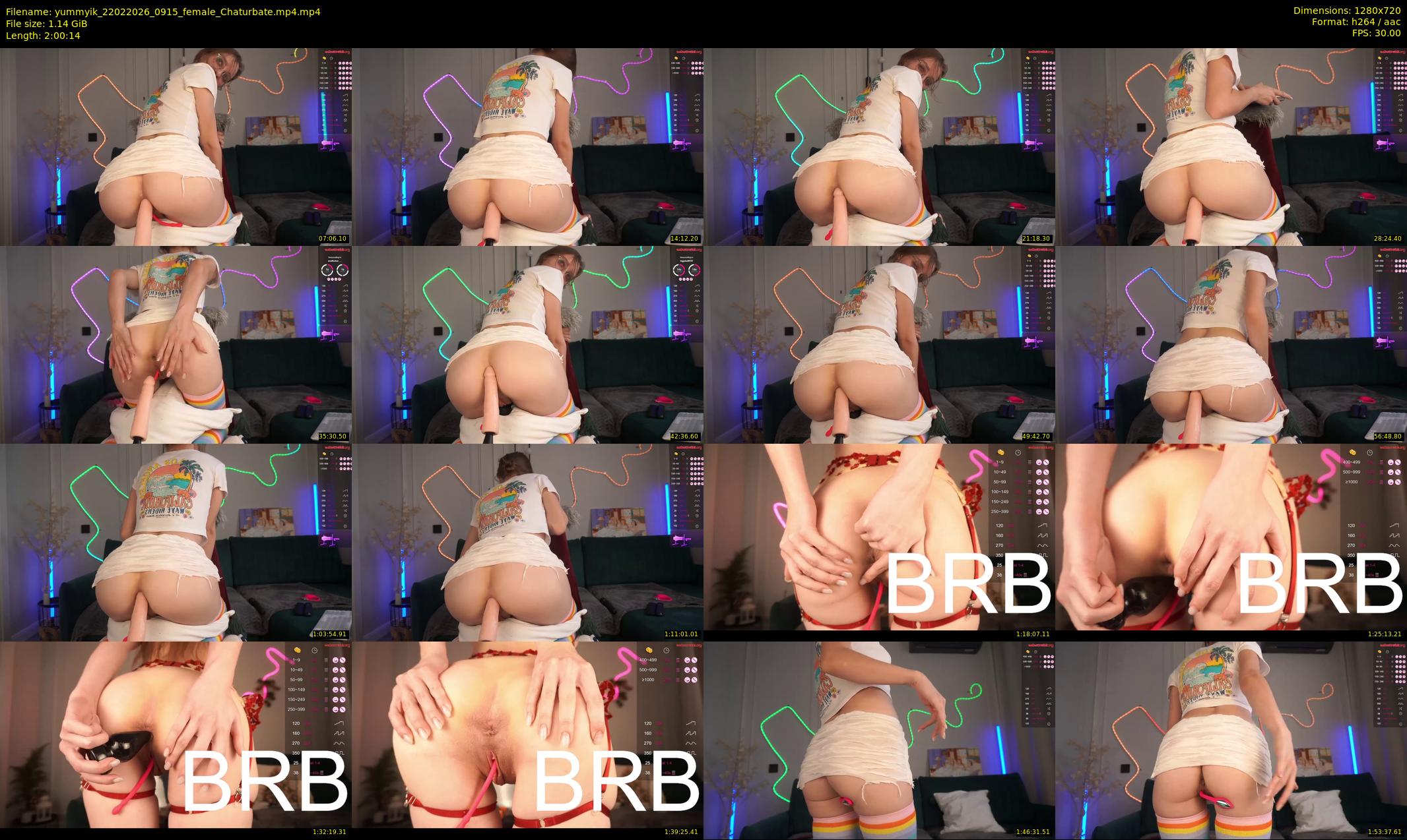 yummyik — 121 minute Chaturbate female cam show recording, 720p, Feb 22, 2026
