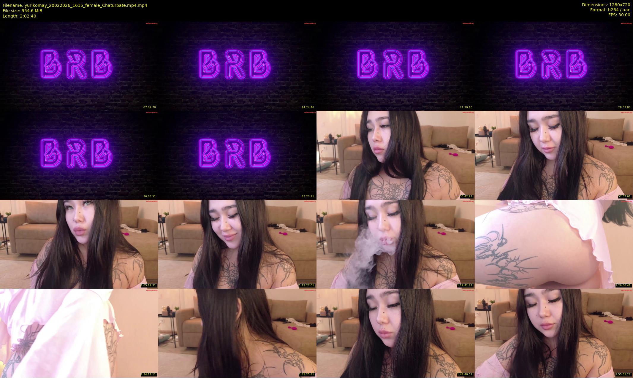 yurikomay — 123 minute Chaturbate female cam show recording, 720p, Feb 20, 2026