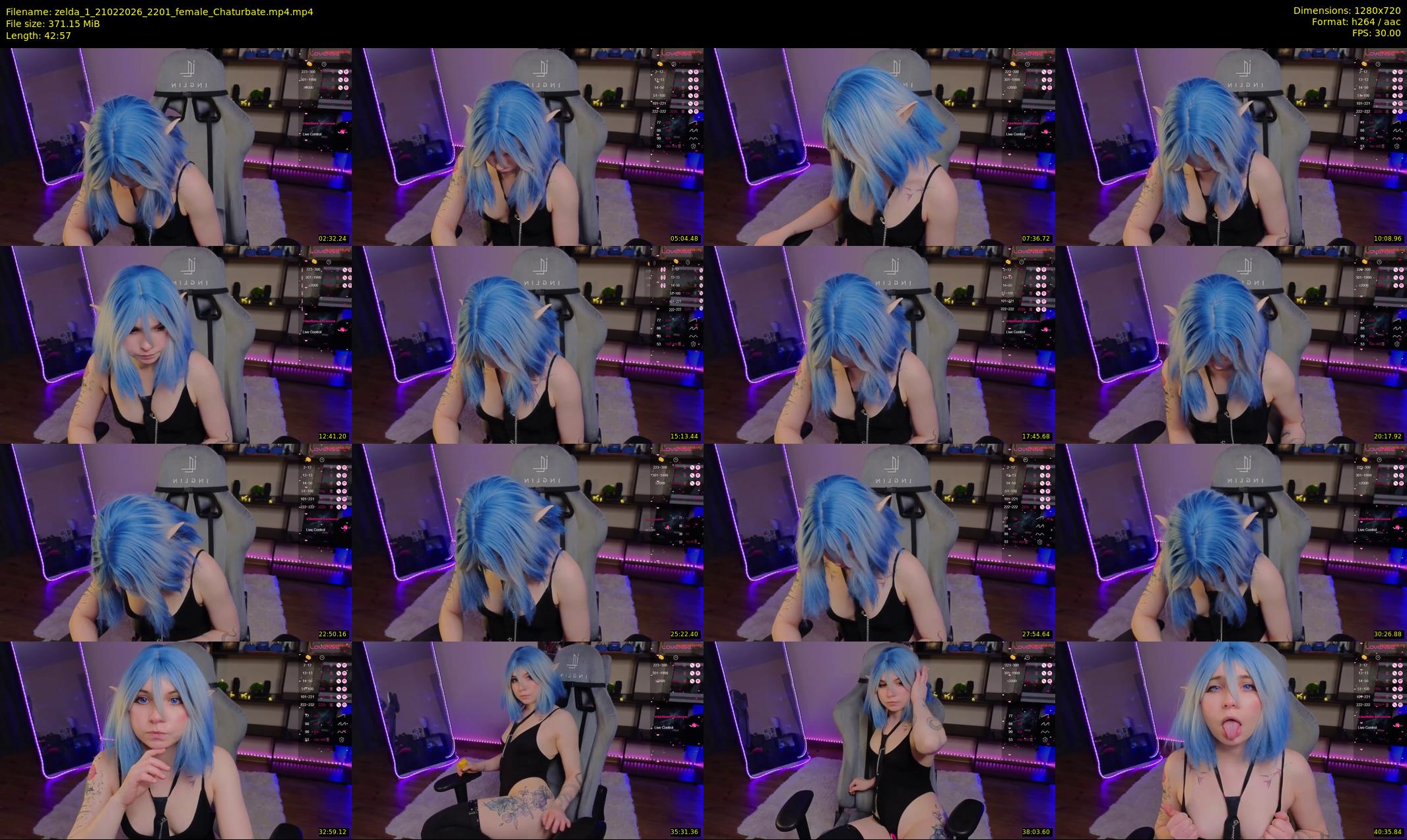 zelda_1 — 43 minute Chaturbate female cam show recording, 720p, Feb 21, 2026