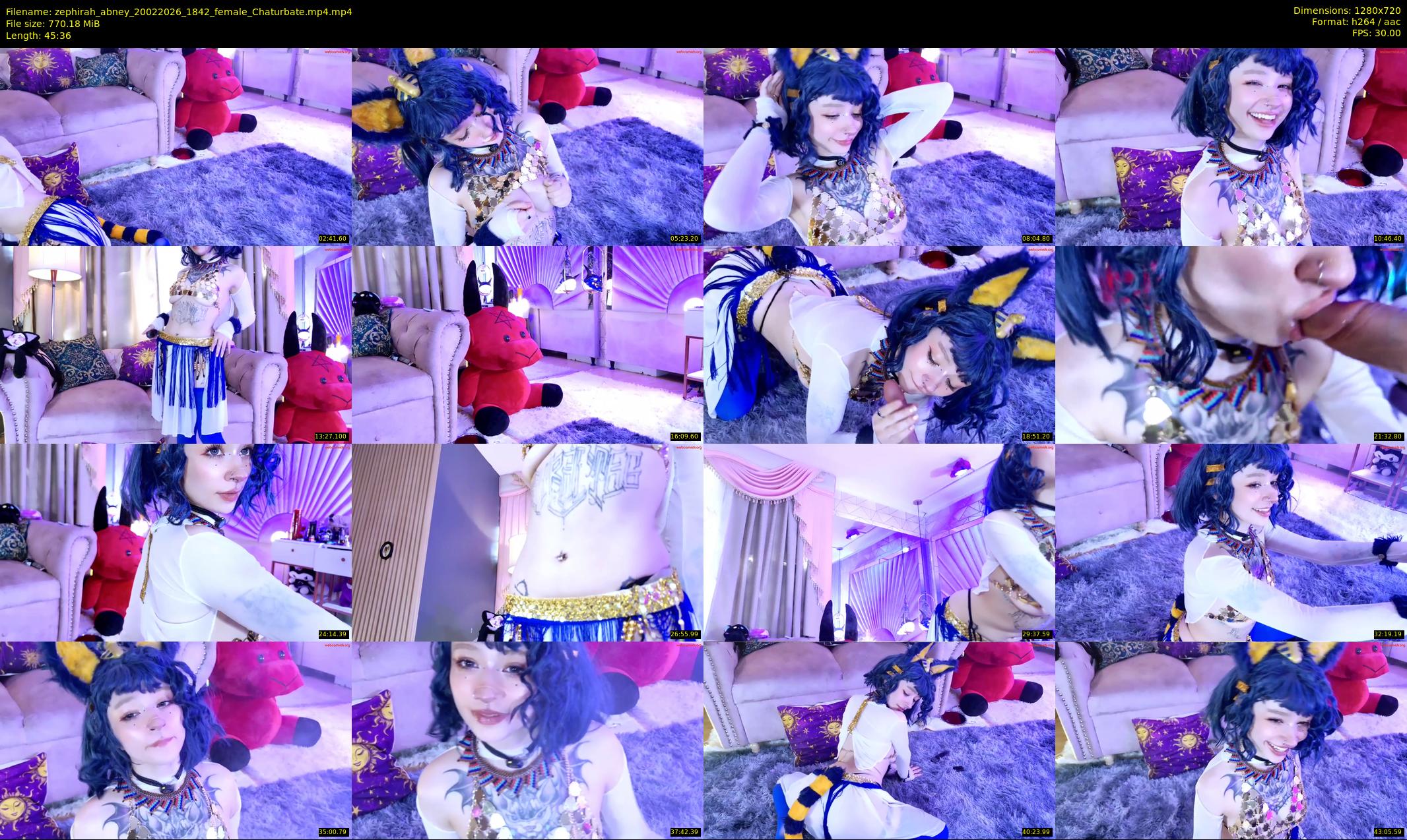 zephirah_abney — 46 minute Chaturbate female cam show recording, 720p, Feb 20, 2026