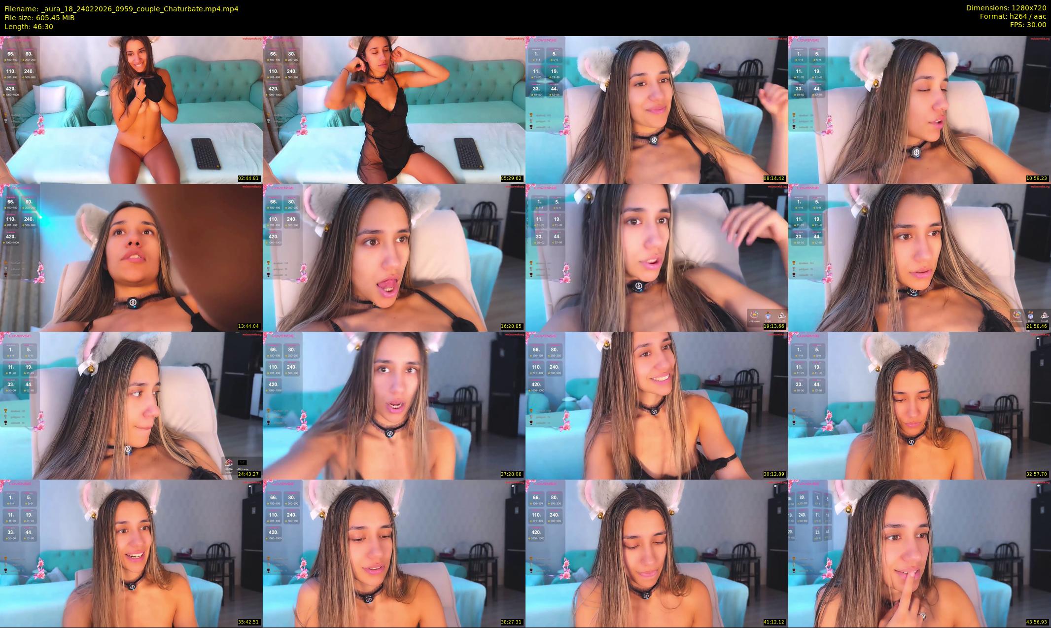_aura_18 — 47 minute Chaturbate couple cam show recording, 720p, Feb 24, 2026