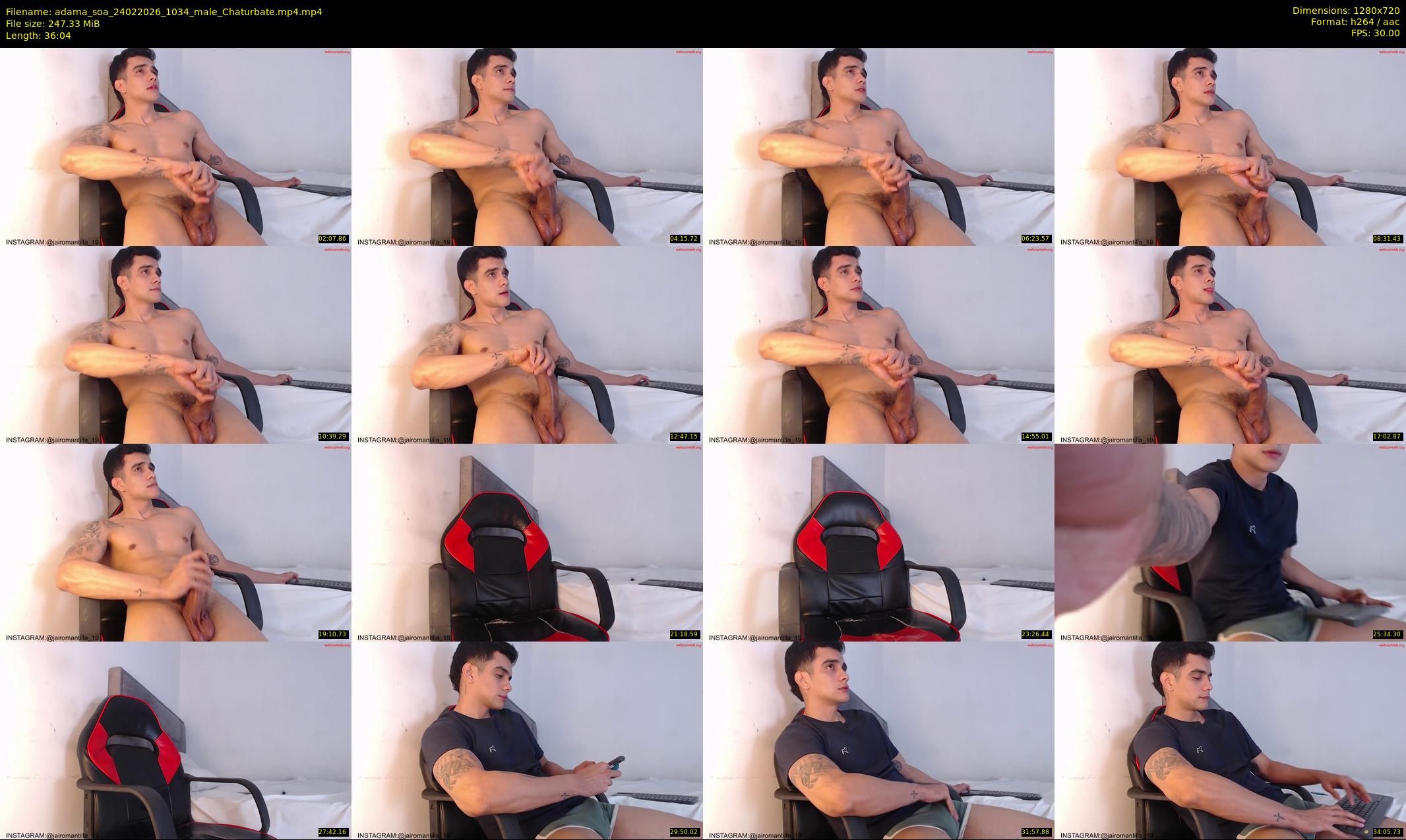 adama_soa — 37 minute Chaturbate male cam show recording, 720p, Feb 24, 2026