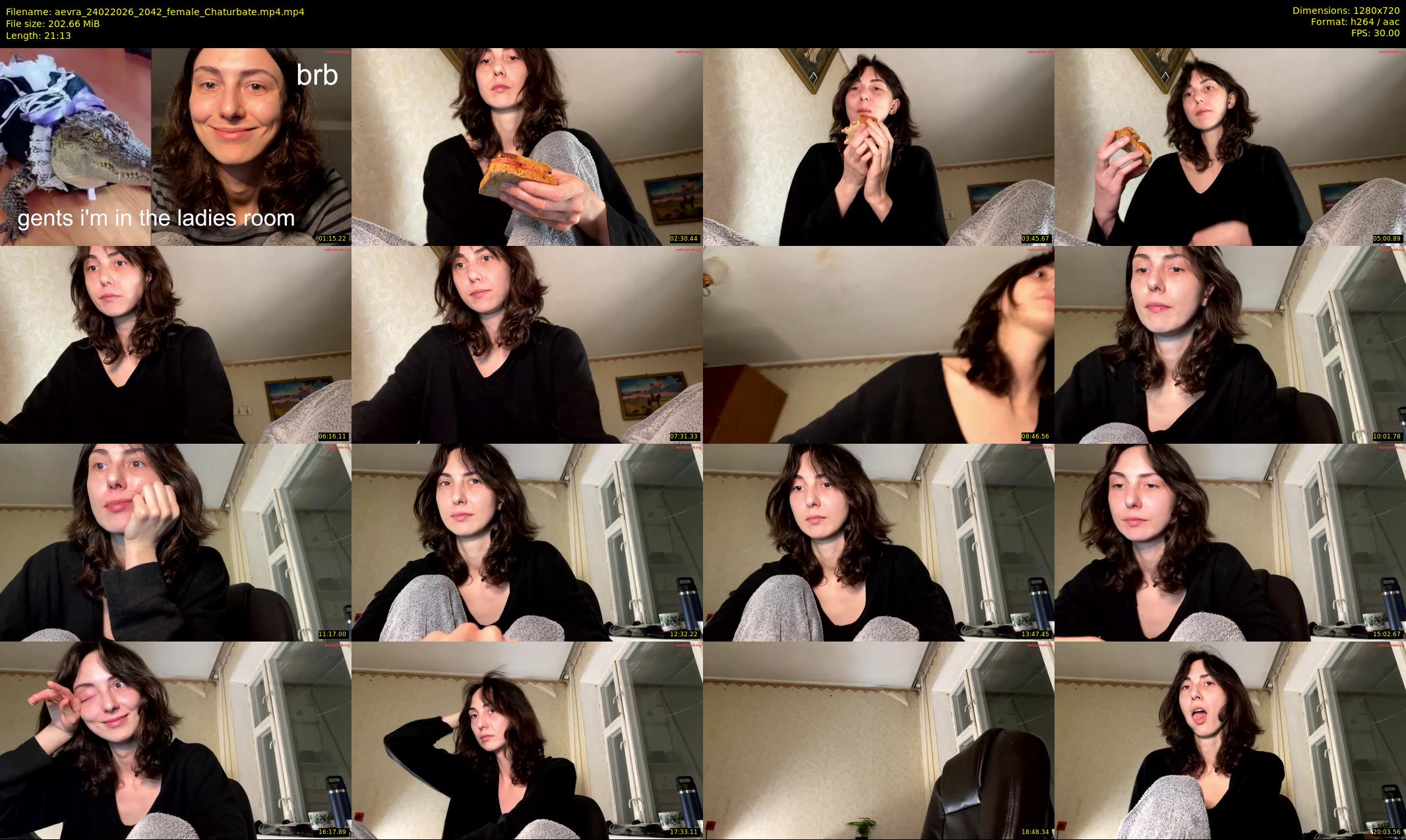 aevra — 22 minute Chaturbate female cam show recording, 720p, Feb 24, 2026