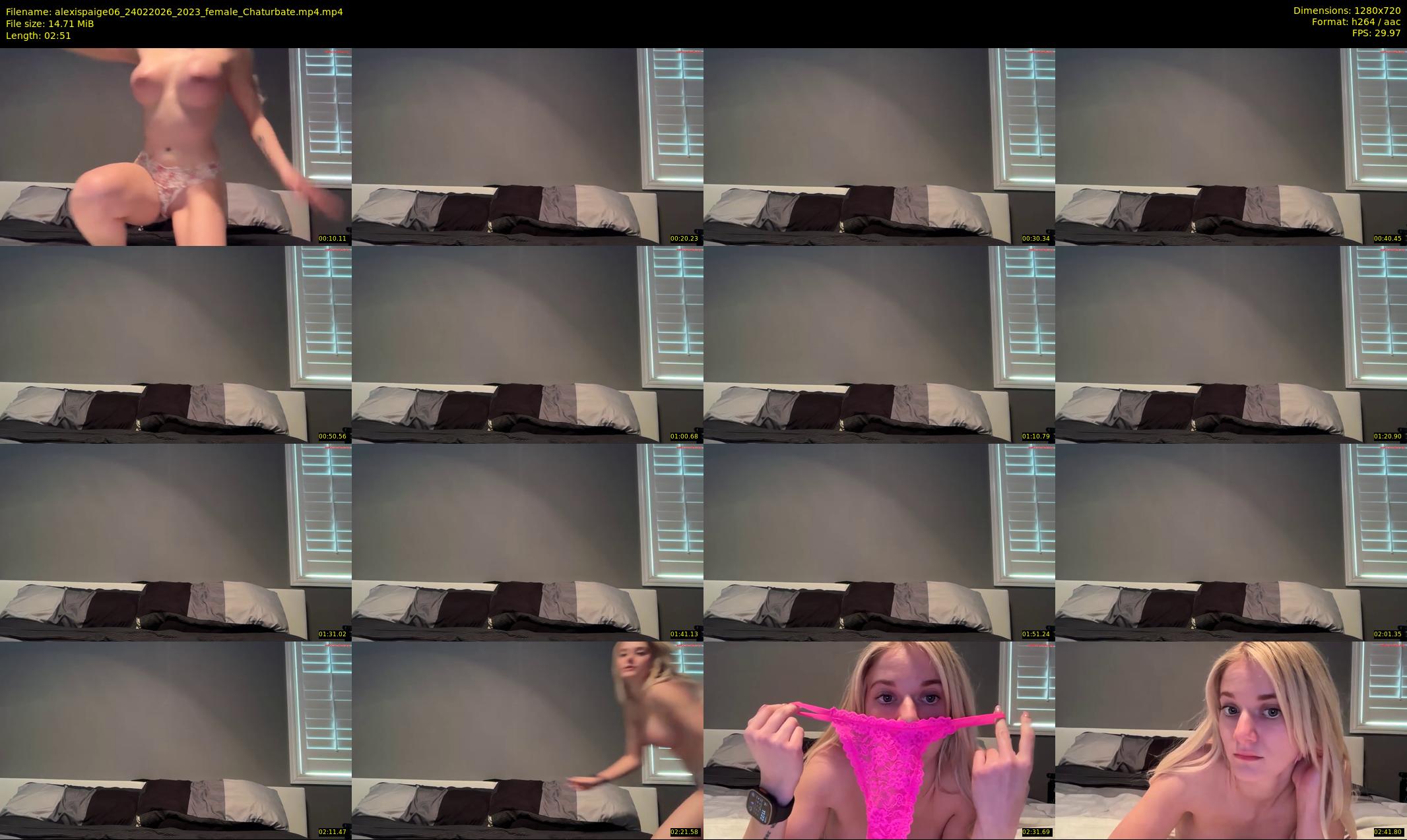 alexispaige06 — 3 minute Chaturbate female cam show recording, 720p, Feb 24, 2026