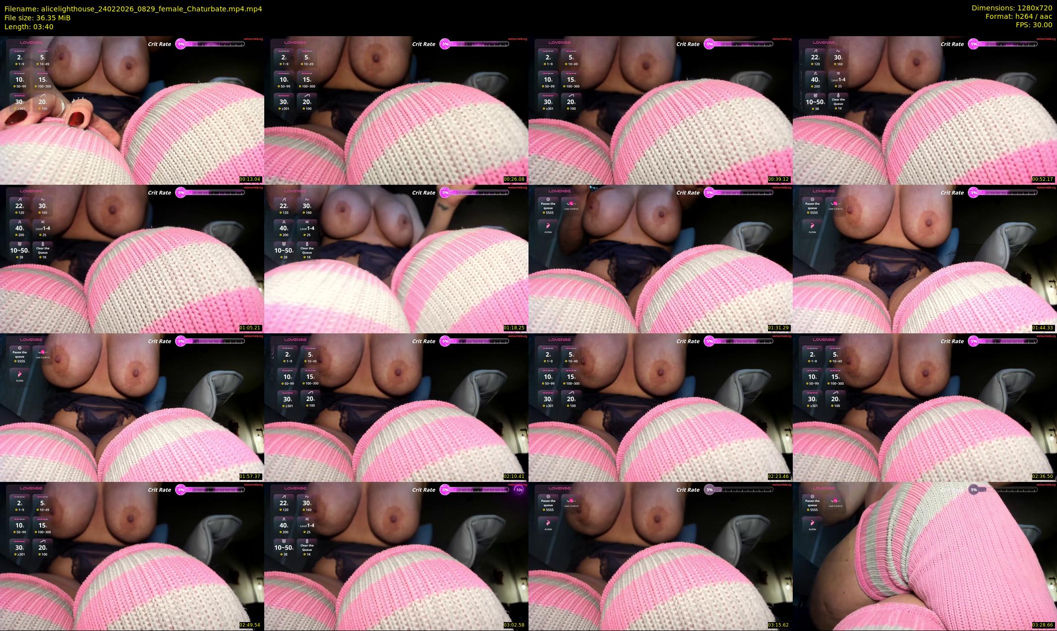 alicelighthouse — 4 minute Chaturbate female cam show recording, 720p, Feb 24, 2026
