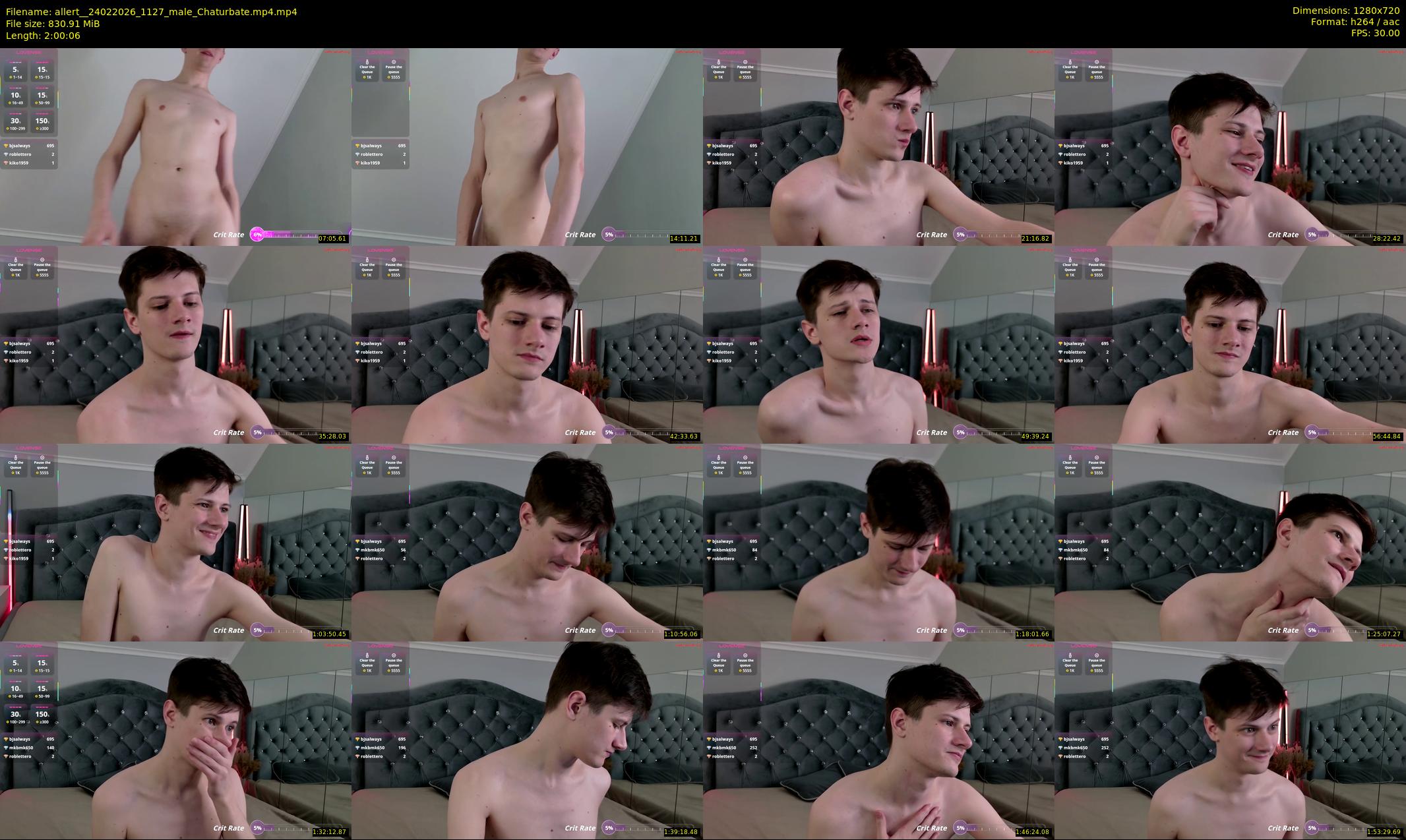 allert_ — 121 minute Chaturbate male cam show recording, 720p, Feb 24, 2026
