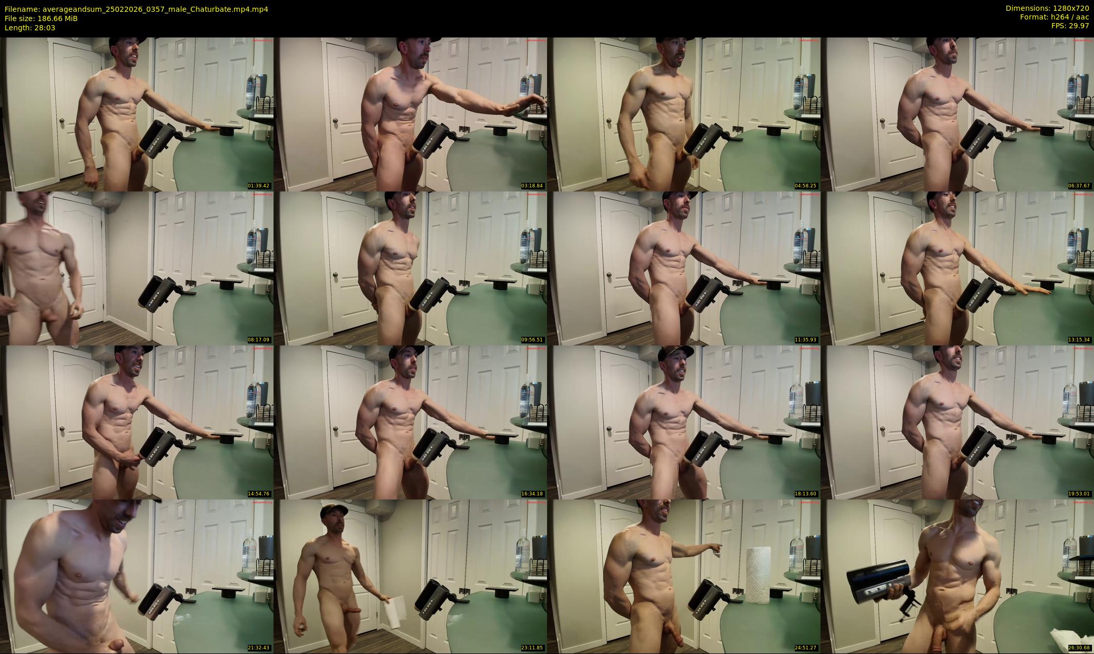 averageandsum — 29 minute Chaturbate male cam show recording, 720p, Feb 25, 2026