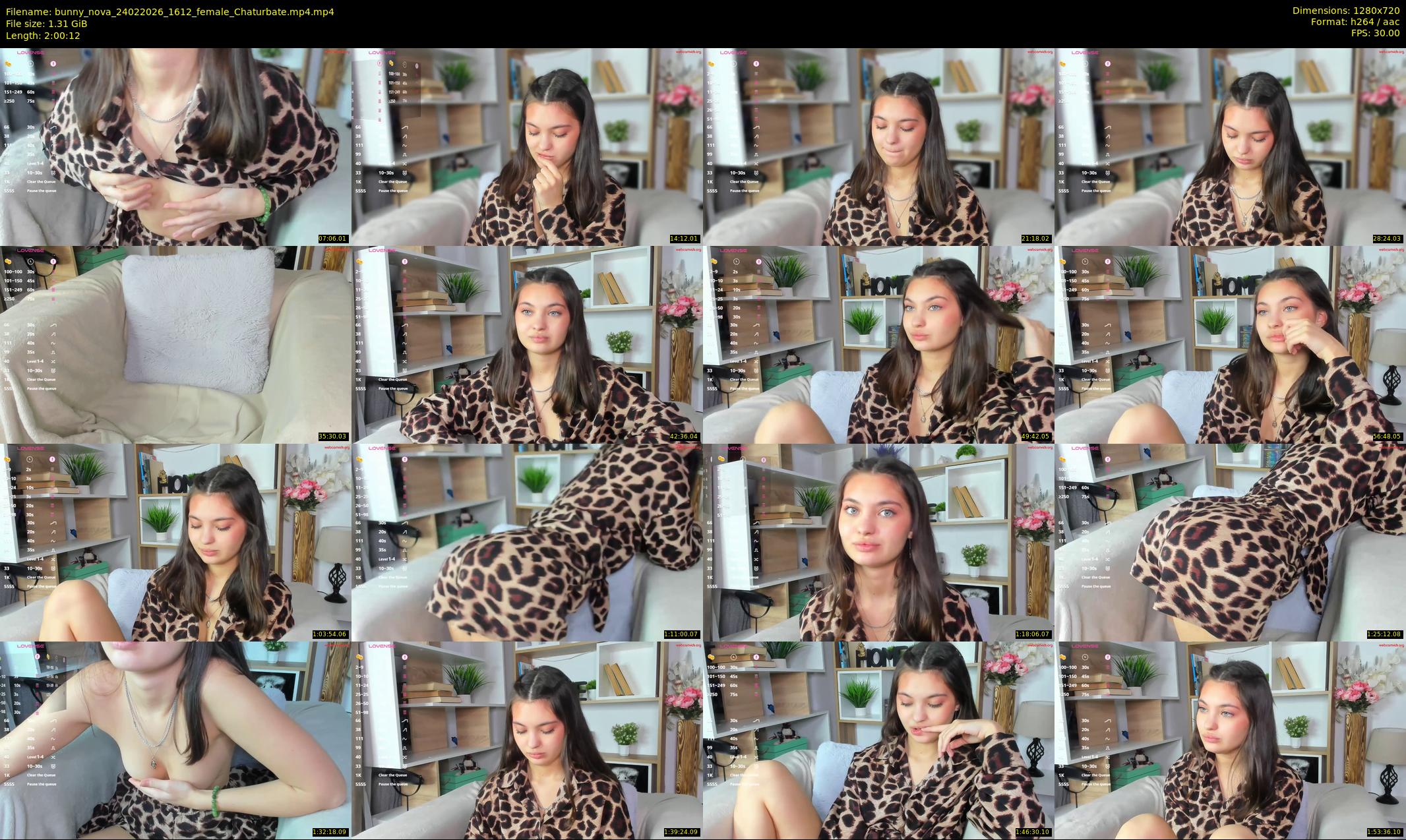 bunny_nova — 121 minute Chaturbate female cam show recording, 720p, Feb 24, 2026