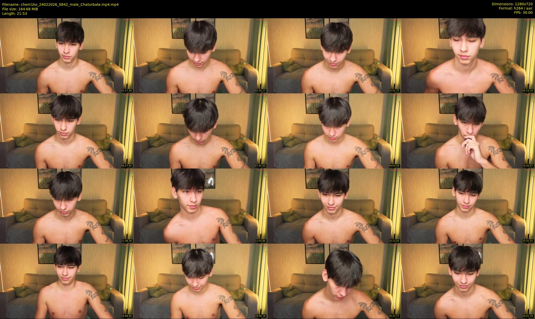 chem1ko — 22 minute Chaturbate male cam show recording, 720p, Feb 24, 2026