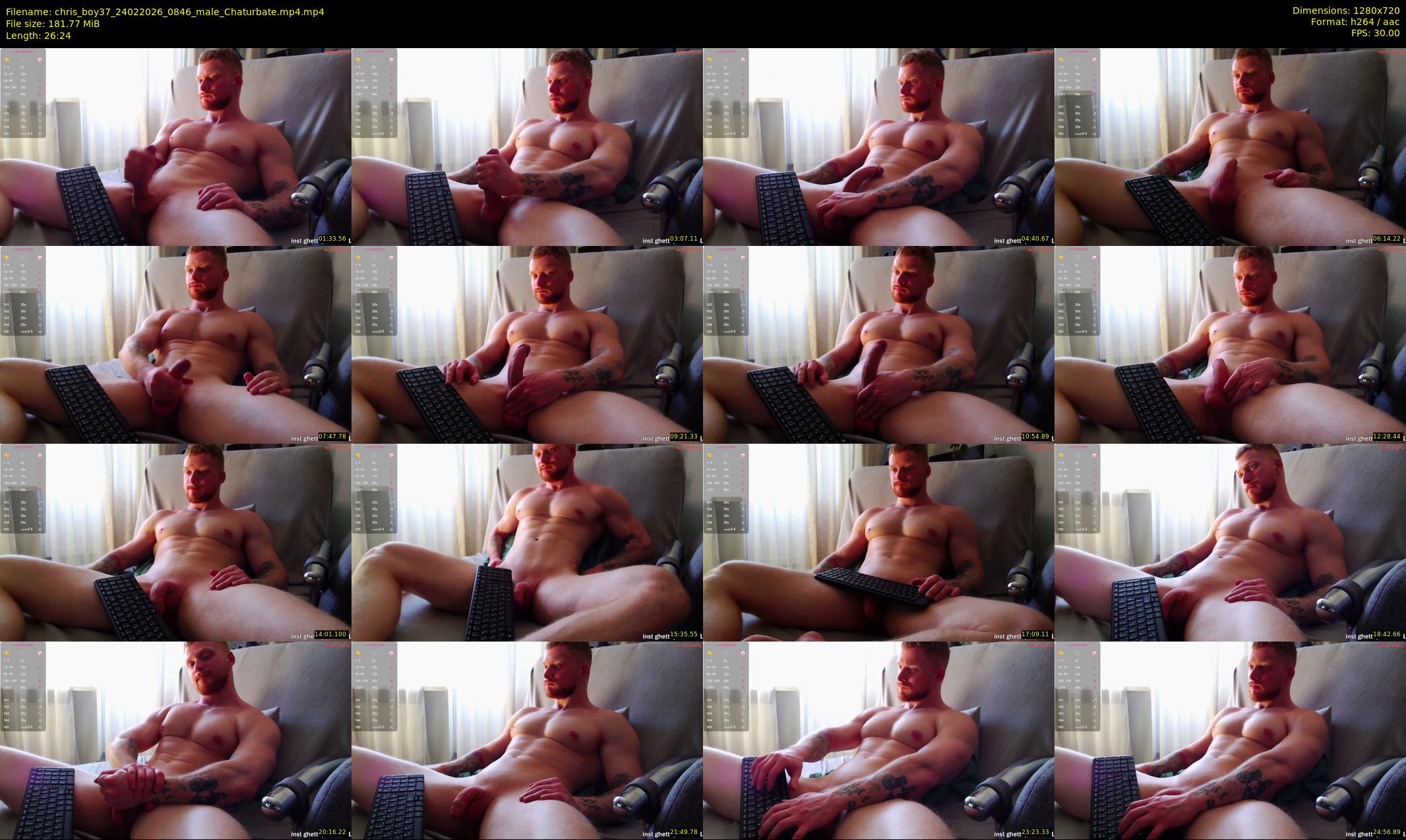 chris_boy37 — 27 minute Chaturbate male cam show recording, 720p, Feb 24, 2026